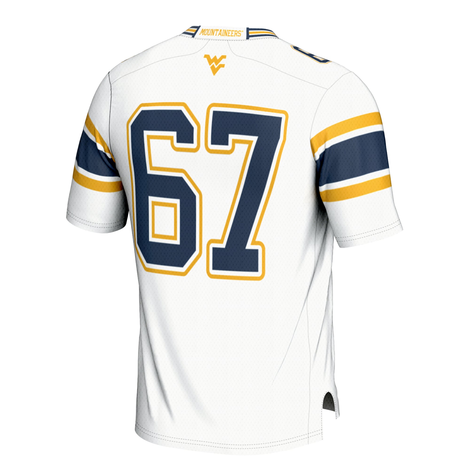 West Virginia Mountaineers Game Jersey No.1 White NCAA College Football Fan Wear