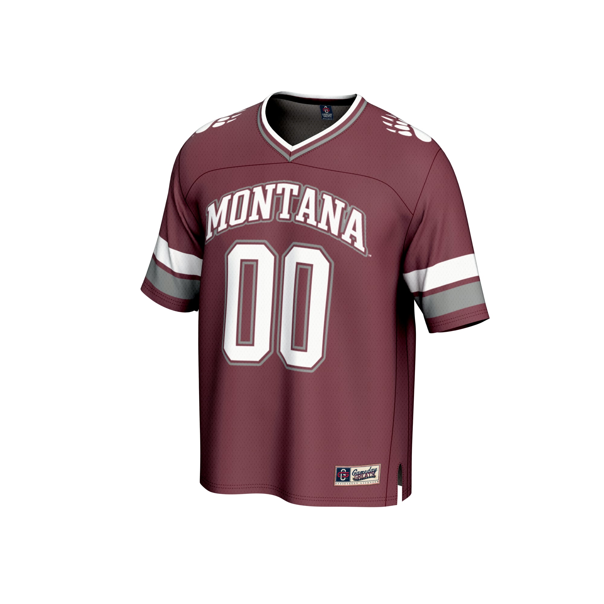Collegiate Fashion Montana Grizzlies Game Jersey No.0 Maroon NCAA College Football Fan Wear Collegiate Fashion