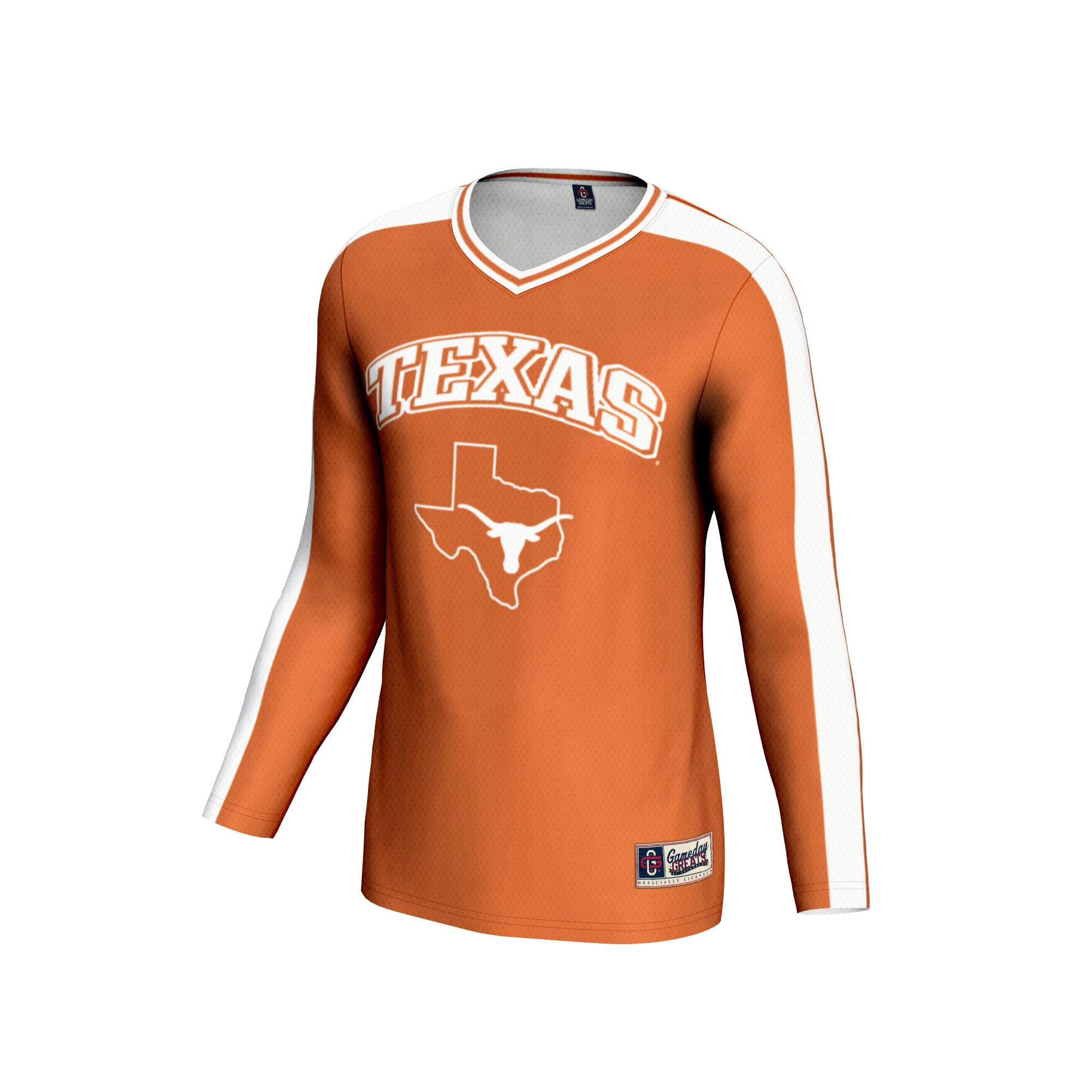 Burnt Orange Volleyball Texas Longhorns Game Jersey No.1 Orange NCAA College Volleyball Fan Wear