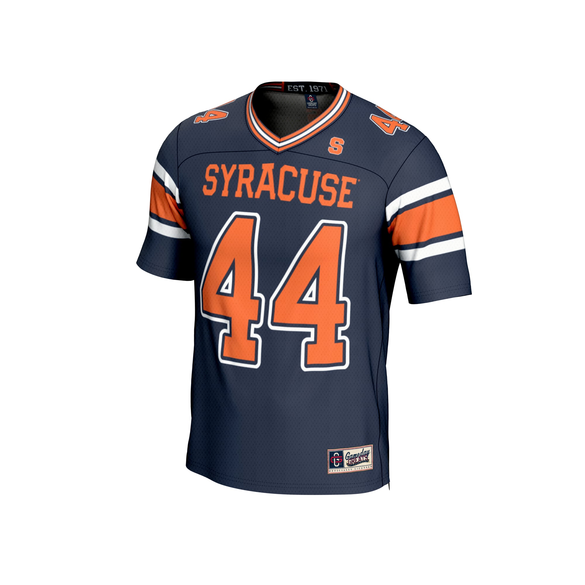 Navy Collegiate Fashion Syracuse Orange Game Jersey No.44 Navy NCAA College Football Fan Wear