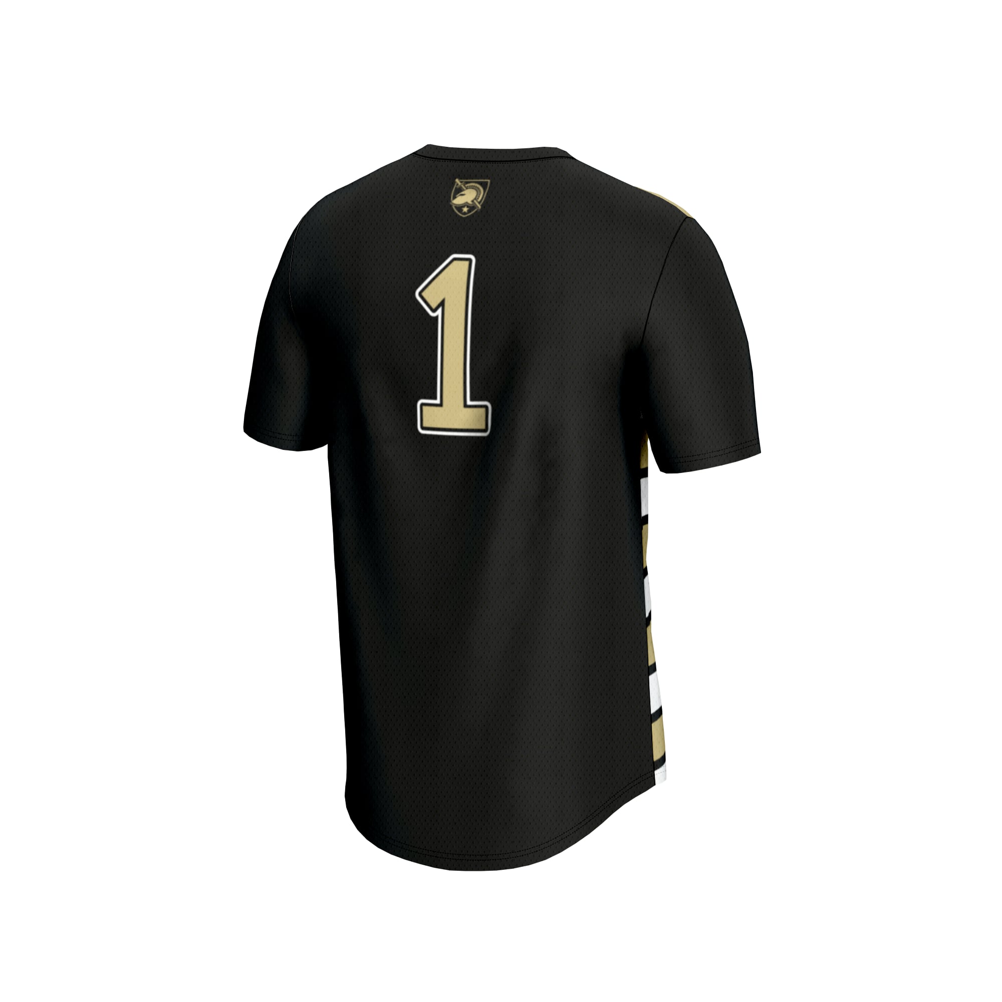 Soccer Fashion Army Black Knights Game Jersey No.1 Black NCAA College Soccer Fan Wear