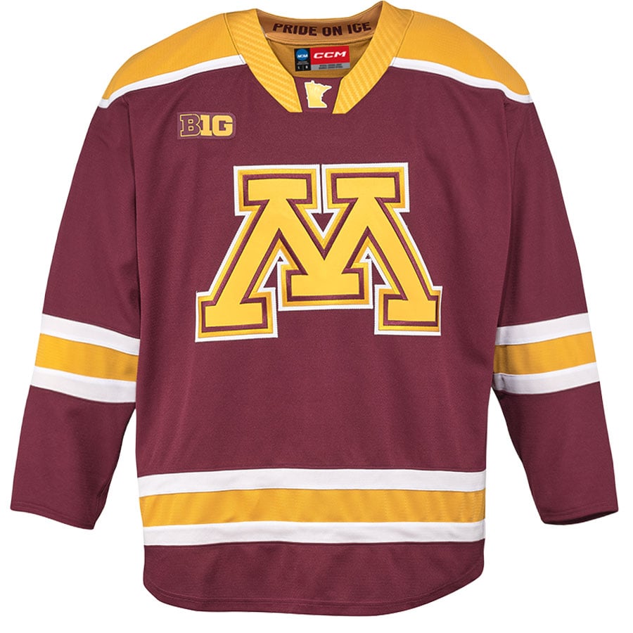 CCM Maroon Hockey Minnesota Golden Gophers Replica Jersey Maroon NCAA College Hockey Fan Wear