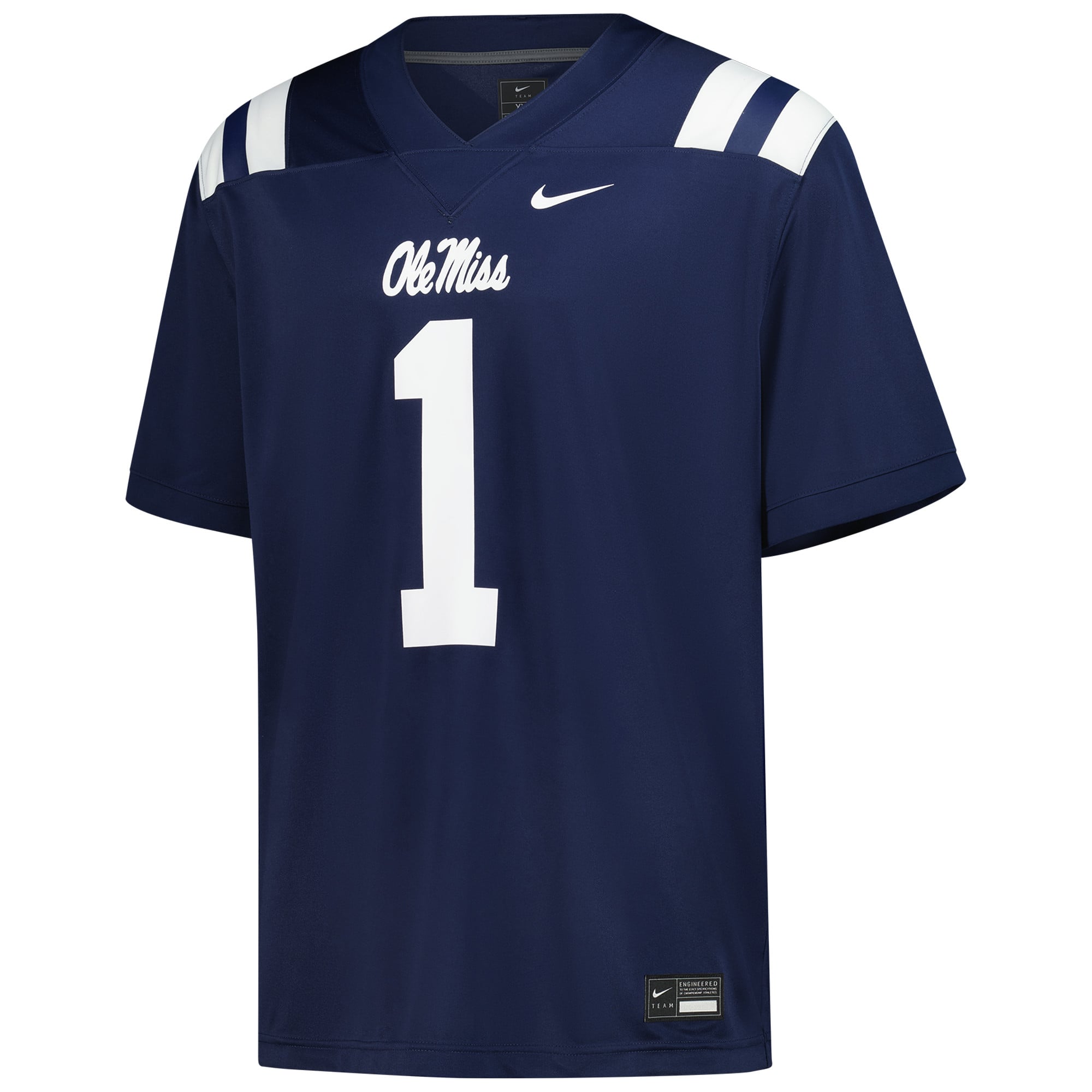 Ole Miss Rebels Untouchable Jersey No.1 Navy NCAA College Football Fan Wear