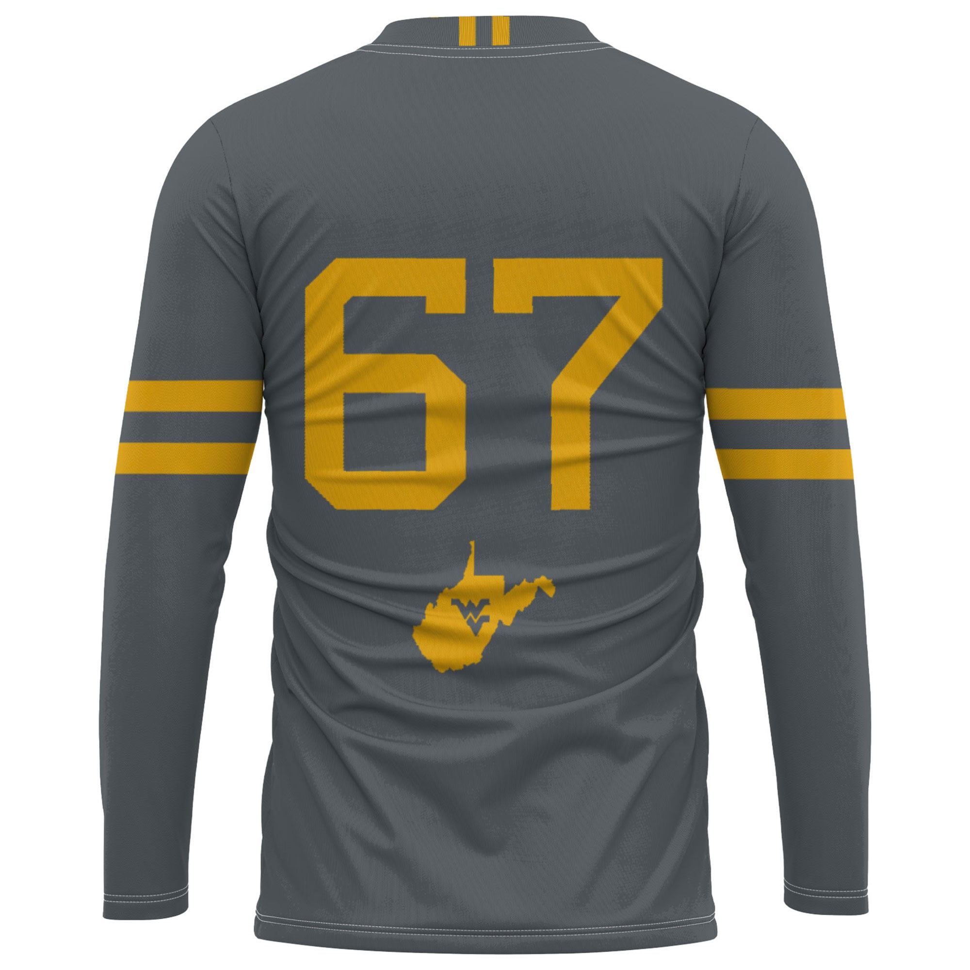 Volleyball West Virginia Mountaineers Game Jersey No.67 Gray NCAA College Volleyball Fan Wear