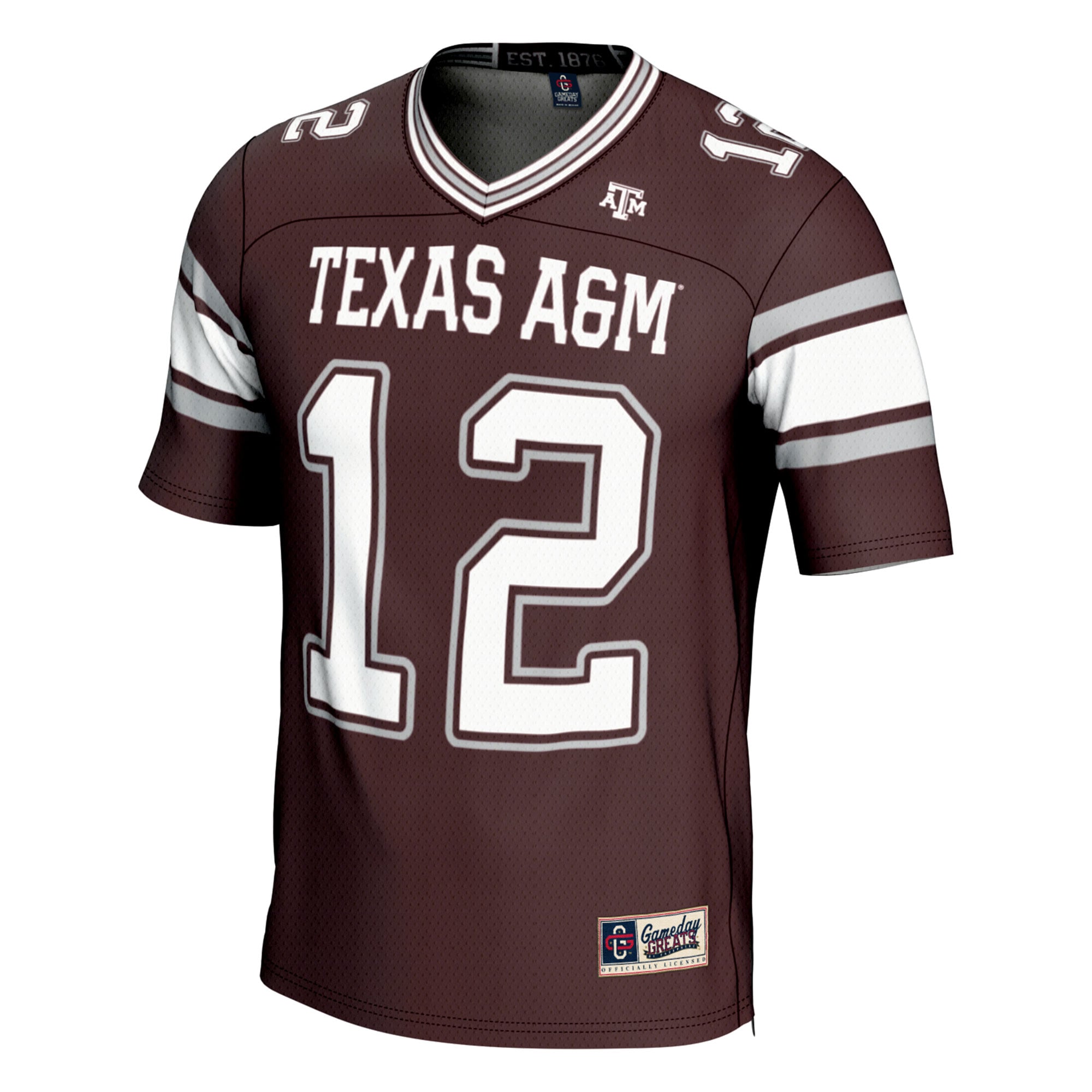 Fashion Texas A&M Aggies Game Jersey No.12 Maroon NCAA College Football Fan Wear