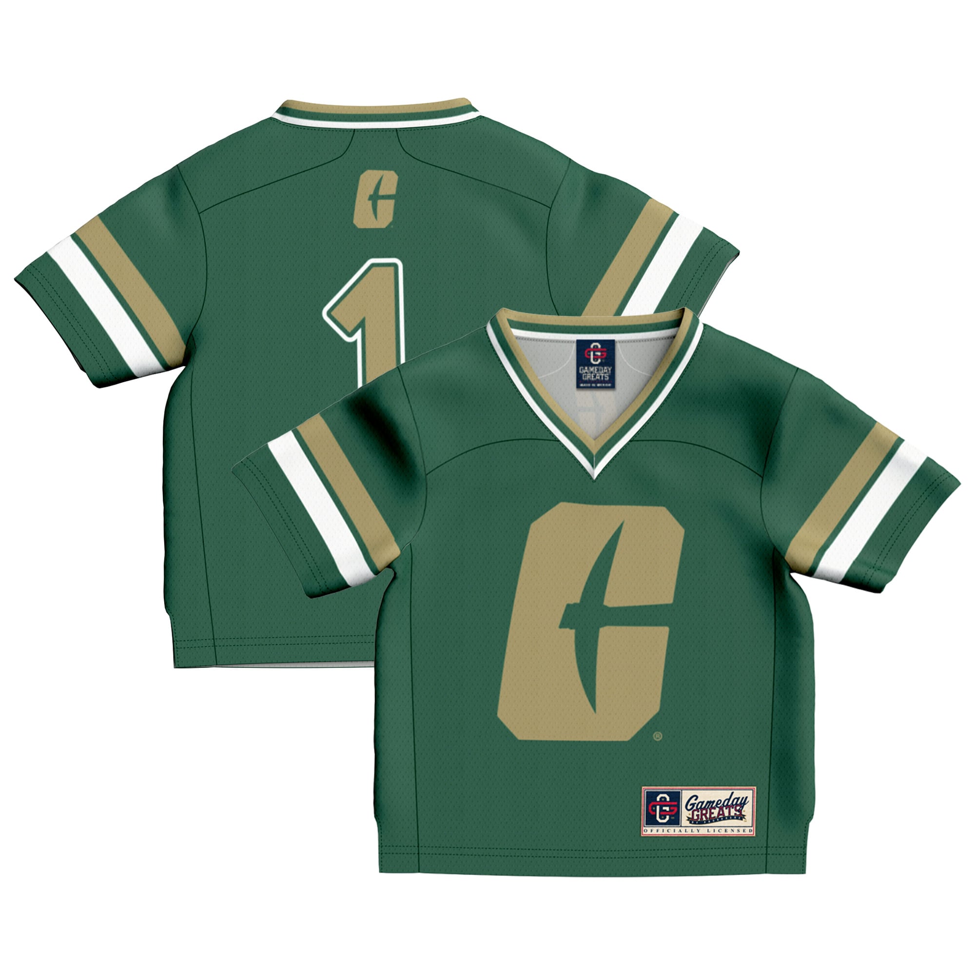 Charlotte 49ers Jersey No.1 Green NCAA College Football Fan Wear