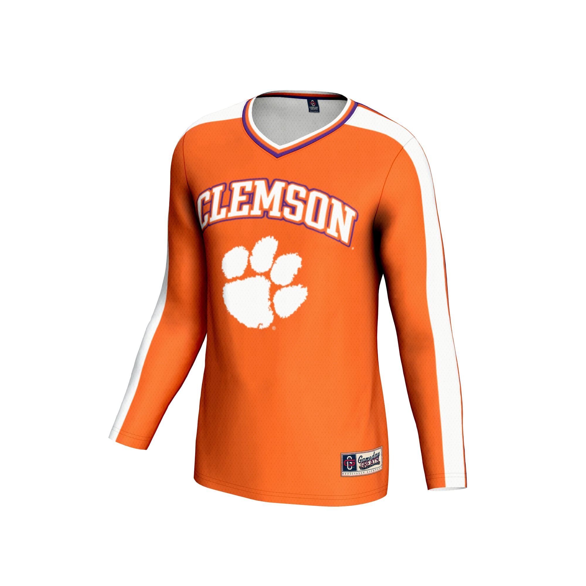 Orange Volleyball Fashion Clemson Tigers Game Jersey Orange NCAA College Volleyball Fan Wear