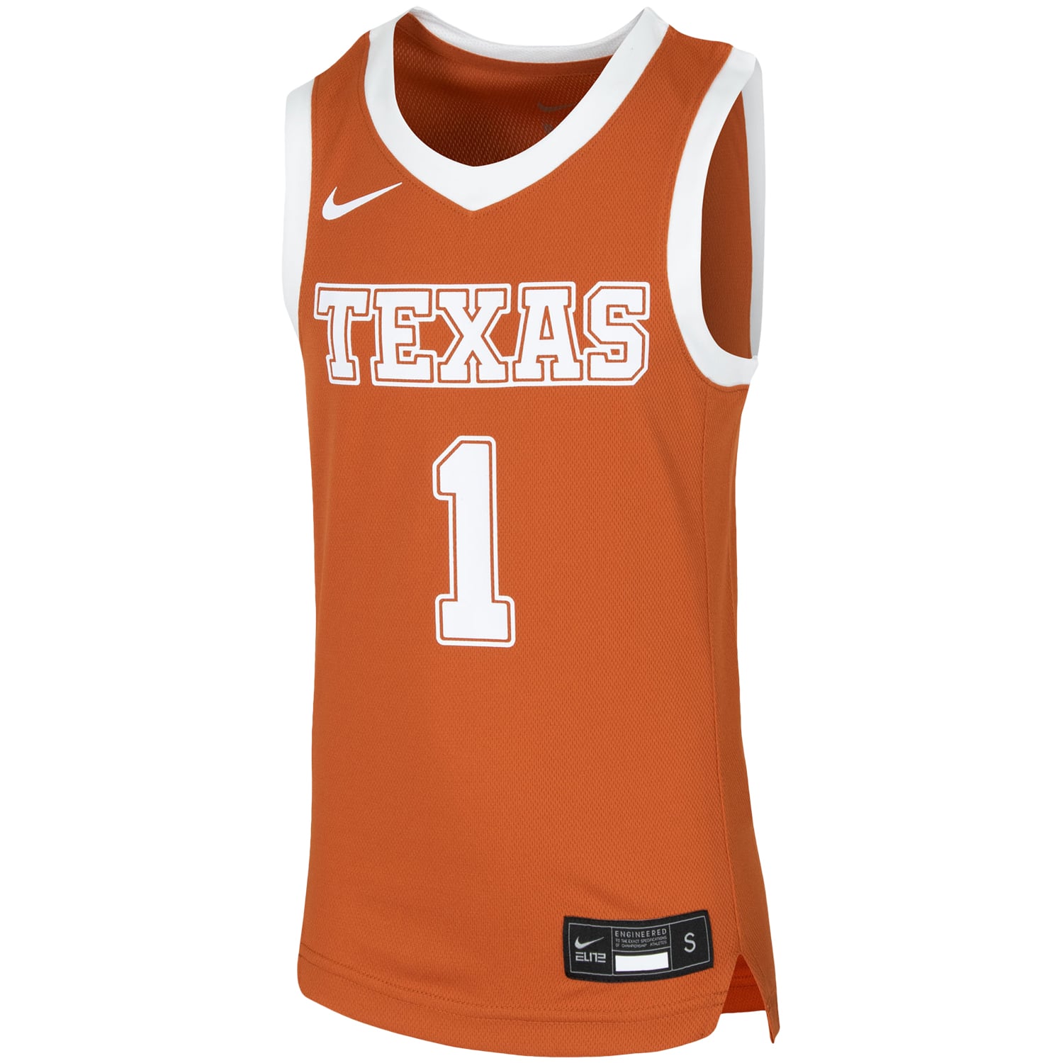 Basketball Texas Longhorns Replica Jersey No.1 Orange NCAA College Basketball Fan Wear