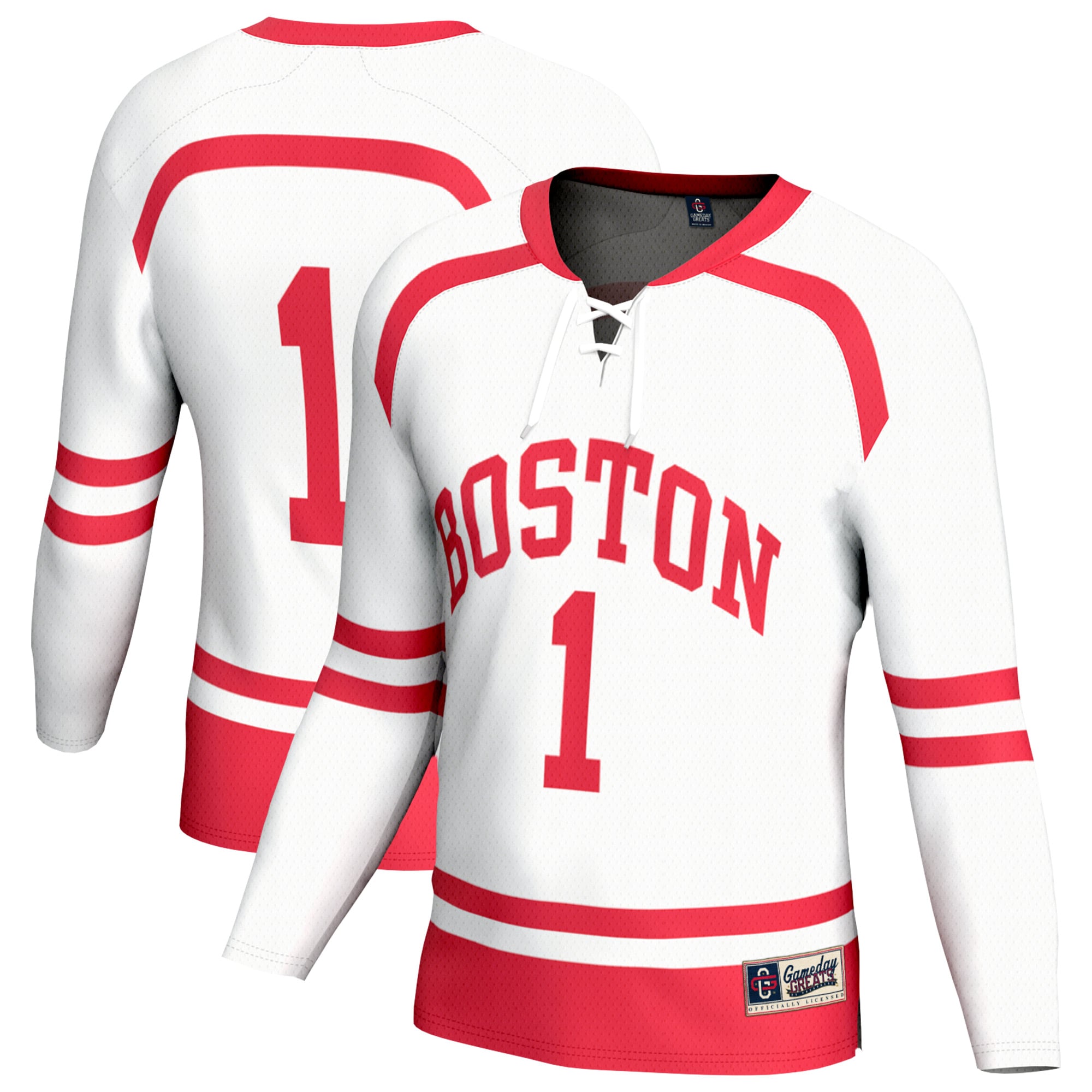 Boston University Jersey White NCAA College Lacrosse Fan Wear