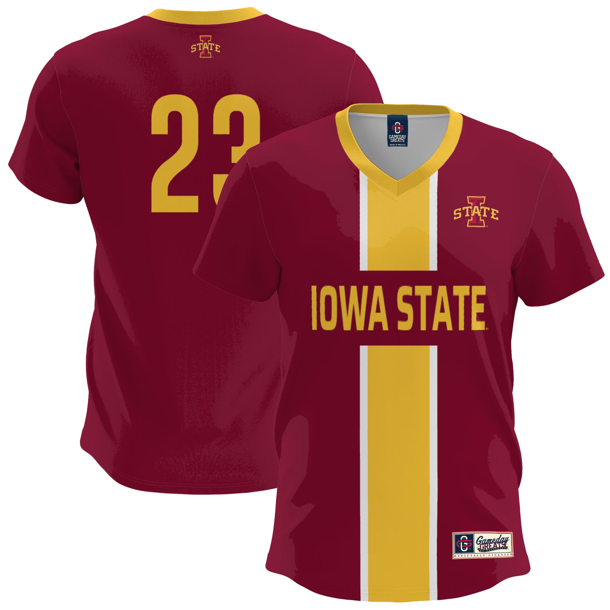 Soccer Iowa State Cyclones Jersey Cardinal NCAA College Soccer Fan Wear Soccer