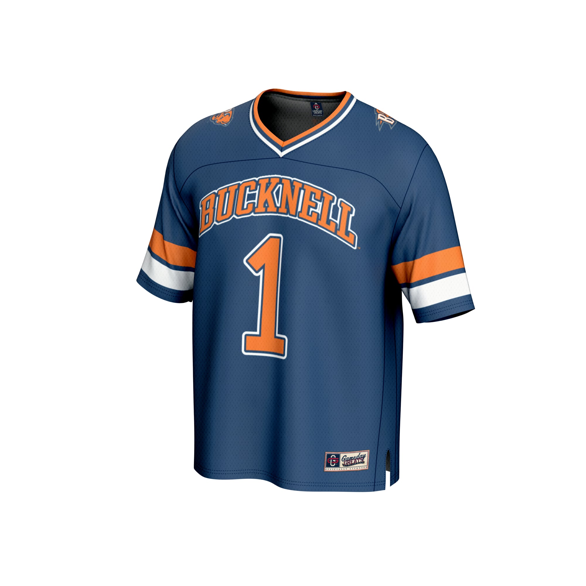 Collegiate Fashion Bucknell Bison Game Jersey Blue NCAA College Football Fan Wear