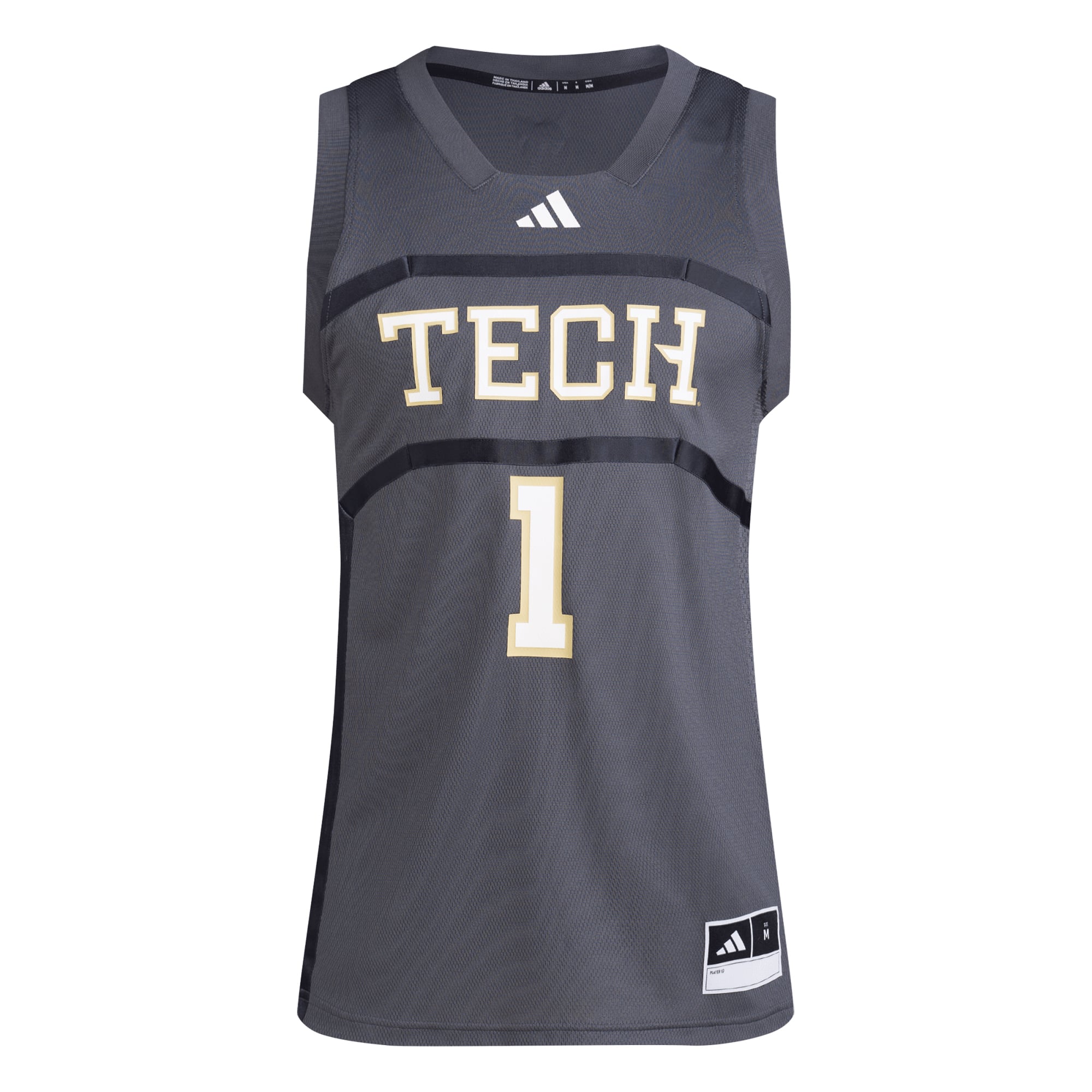 Georgia Tech Yellow Jackets Replica Jersey No.1 Gray NCAA College Football Fan Wear