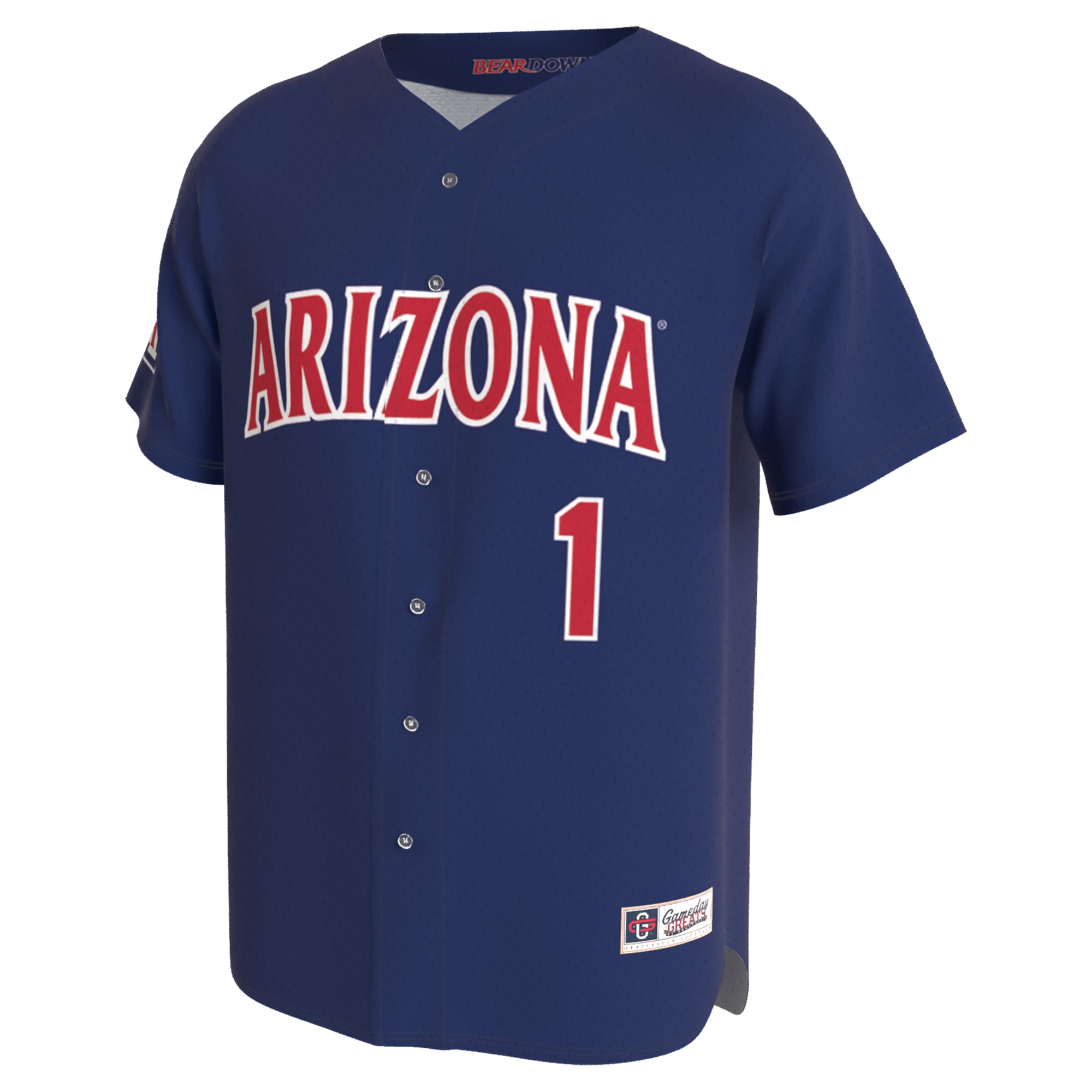 Navy Collegiate Baseball Arizona Wildcats Game Jersey Navy NCAA College Baseball Fan Wear