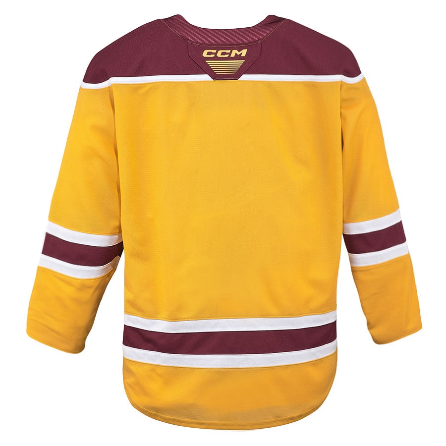 CCM Gold Hockey Minnesota Golden Gophers Replica Jersey Gold NCAA College Hockey Fan Wear CCM Gold Hockey