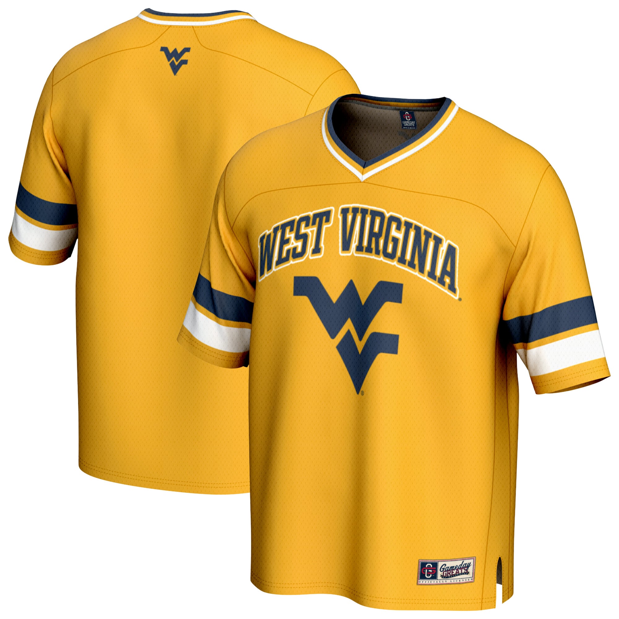 West Virginia Mountaineers Replica Jersey Gold NCAA College Football Fan Wear