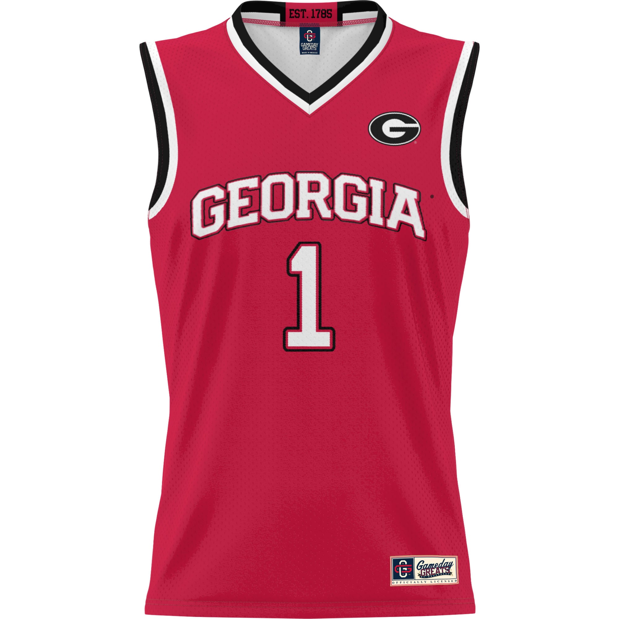 Basketball Georgia Bulldogs Game Jersey Red NCAA College Basketball Fan Wear Basketball