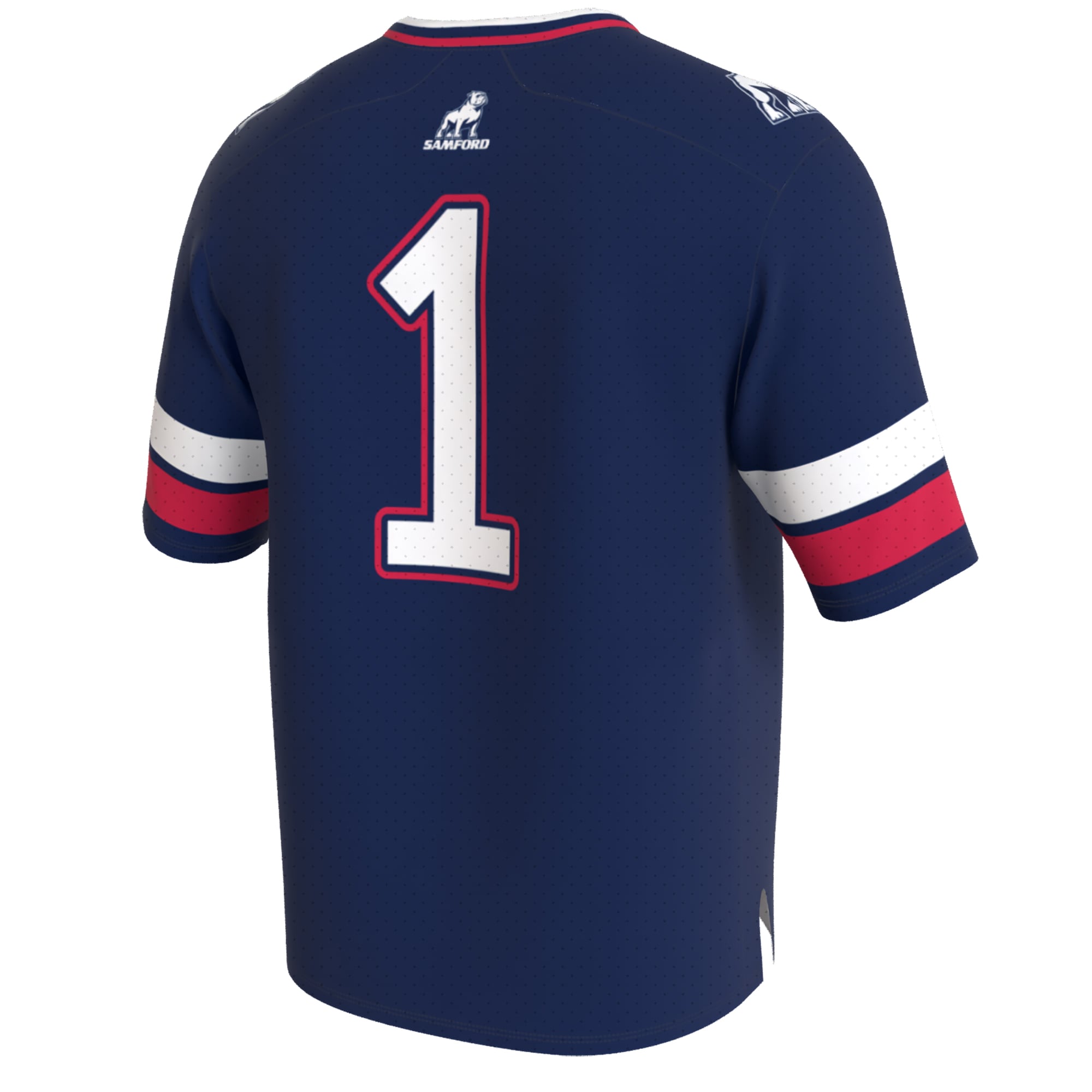 Royal Collegiate Fashion Samford Bulldogs Game Jersey Royal NCAA College Football Fan Wear Royal Collegiate Fashion
