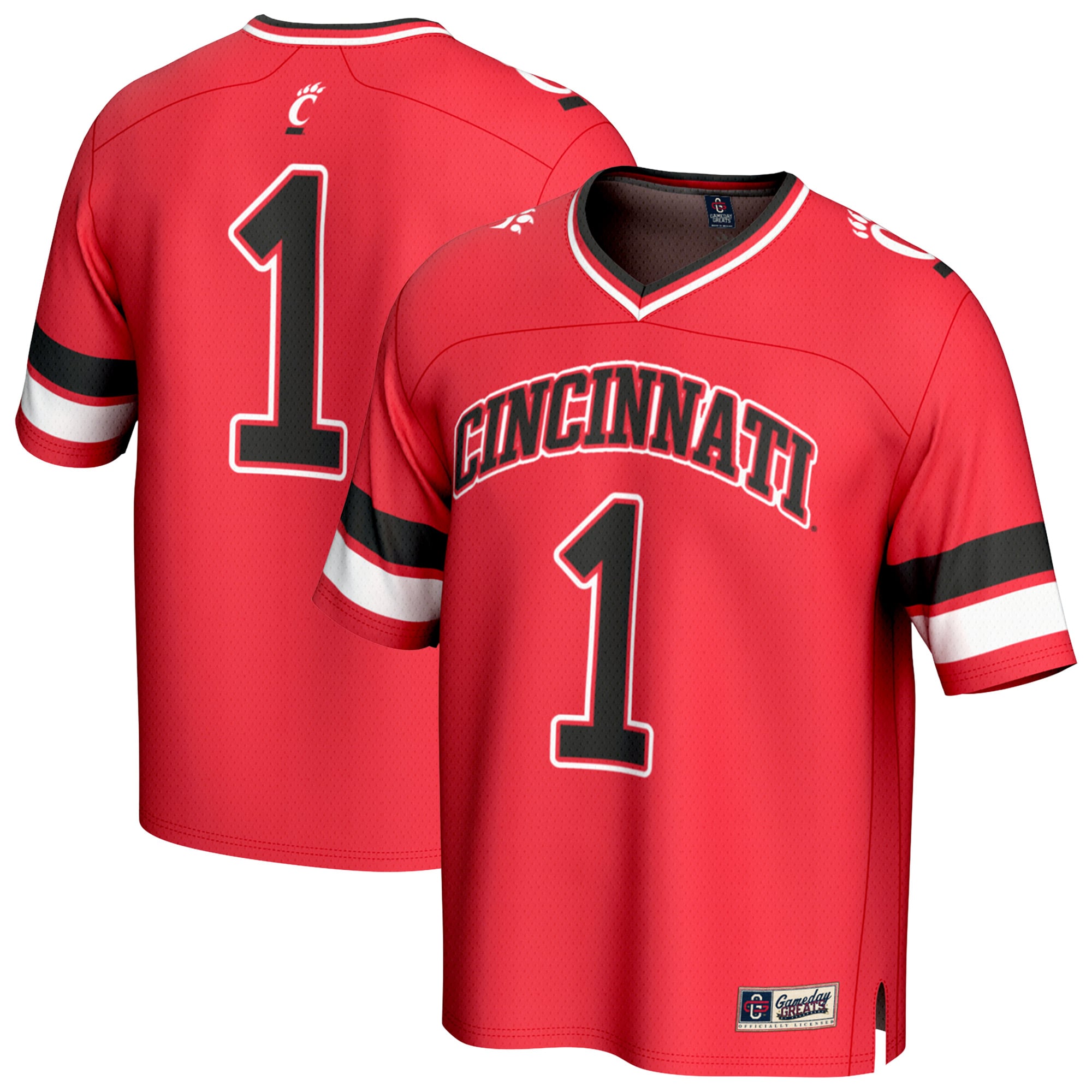 Cincinnati Bearcats Jersey No.1 Red NCAA College Football Fan Wear No.1