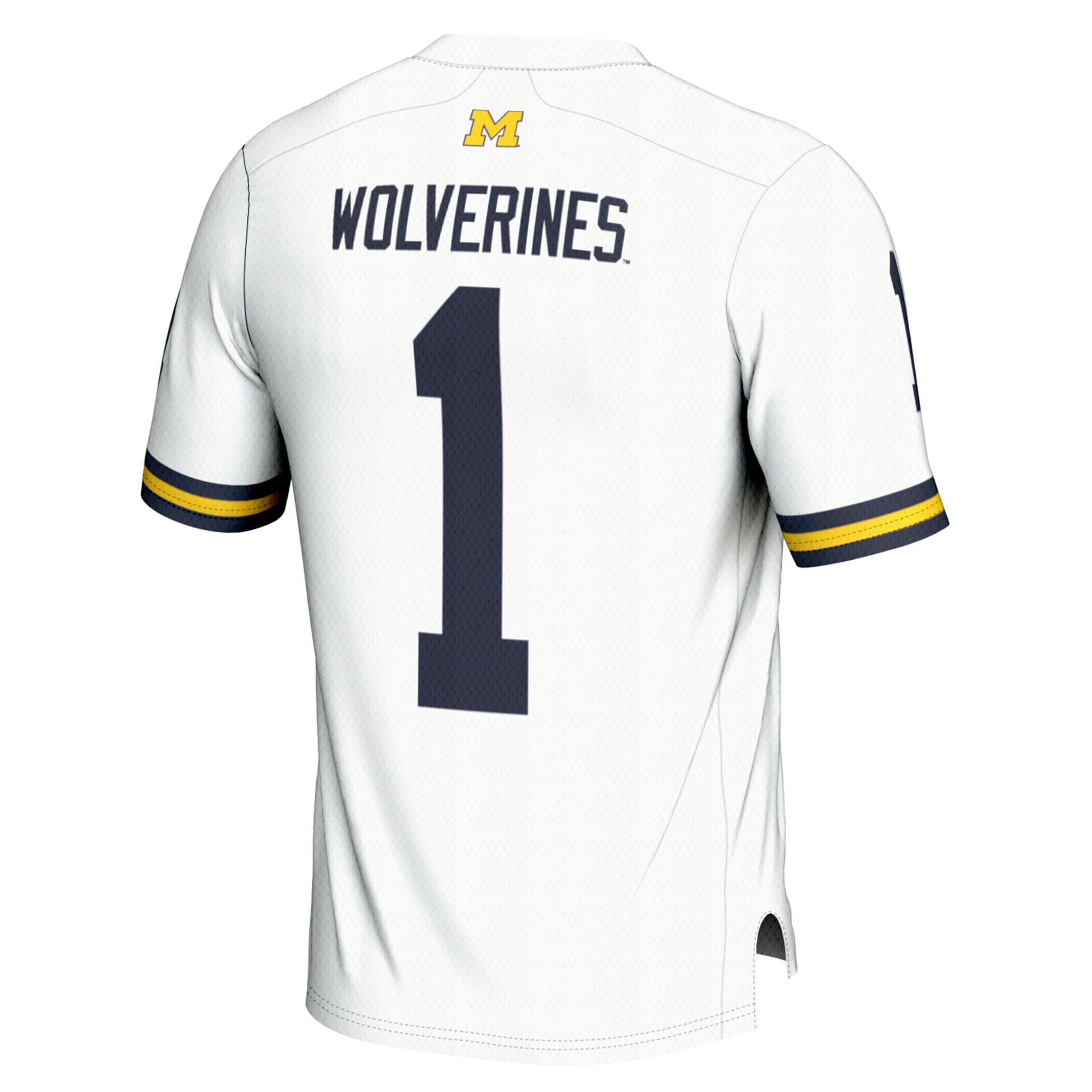 Champions Fashion Michigan Wolverines Game Jersey White NCAA College Football Fan Wear Champions Fashion