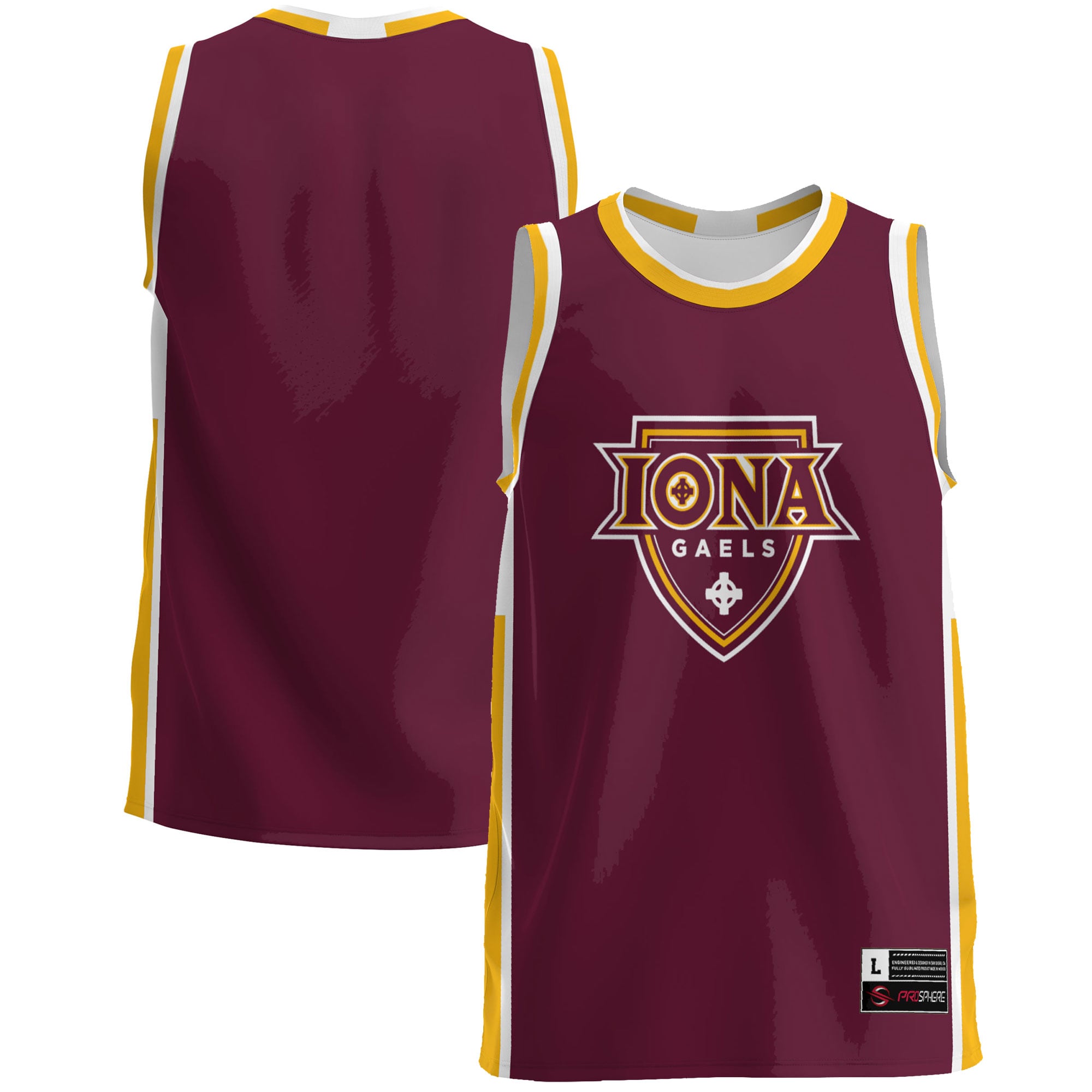 Iona Gaels Boston University Jersey Maroon NCAA College Basketball Fan Wear