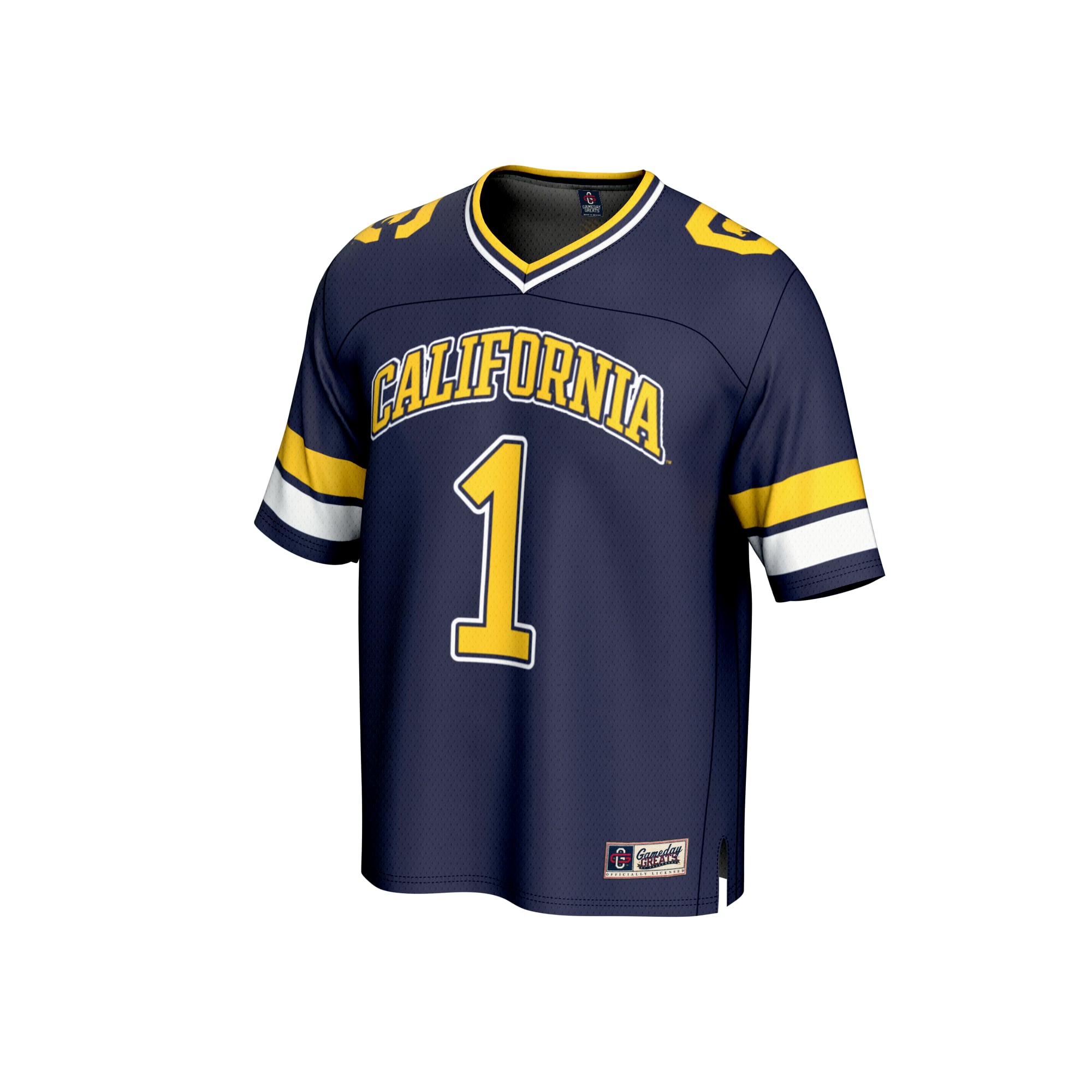Collegiate Fashion Cal Bears Game Jersey No.1 Navy NCAA College Football Fan Wear Collegiate Fashion