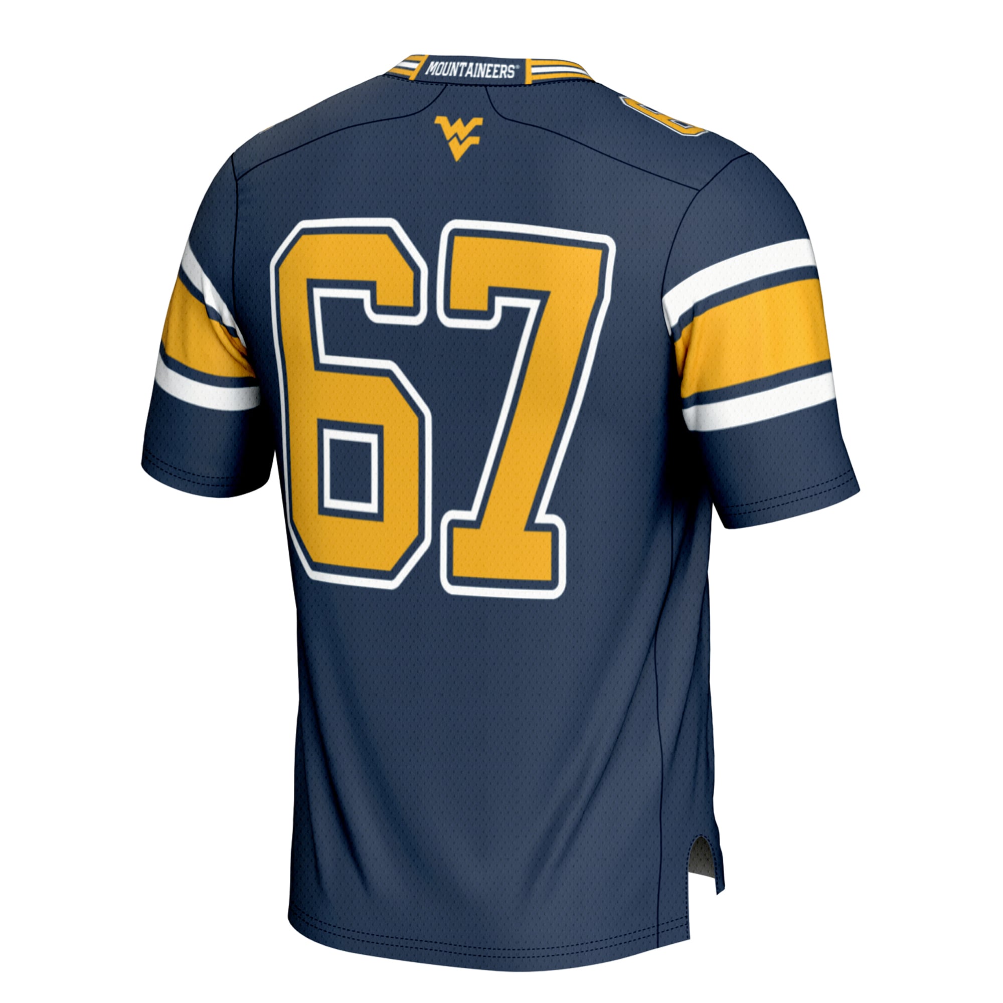 West Virginia Mountaineers Game Jersey No.1 Navy NCAA College Football Fan Wear