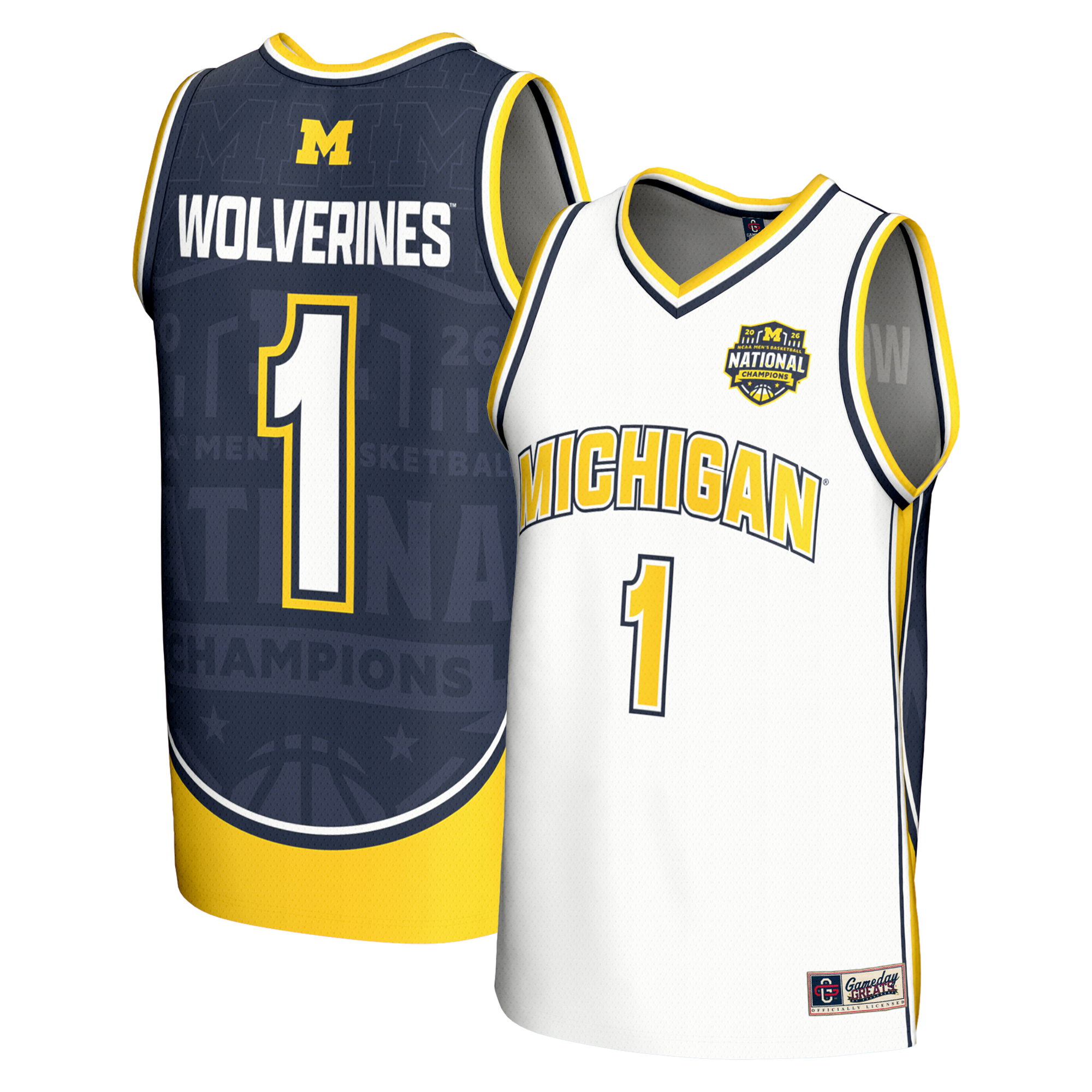 Michigan Wolverines Jersey White NCAA College Basketball Fan Wear