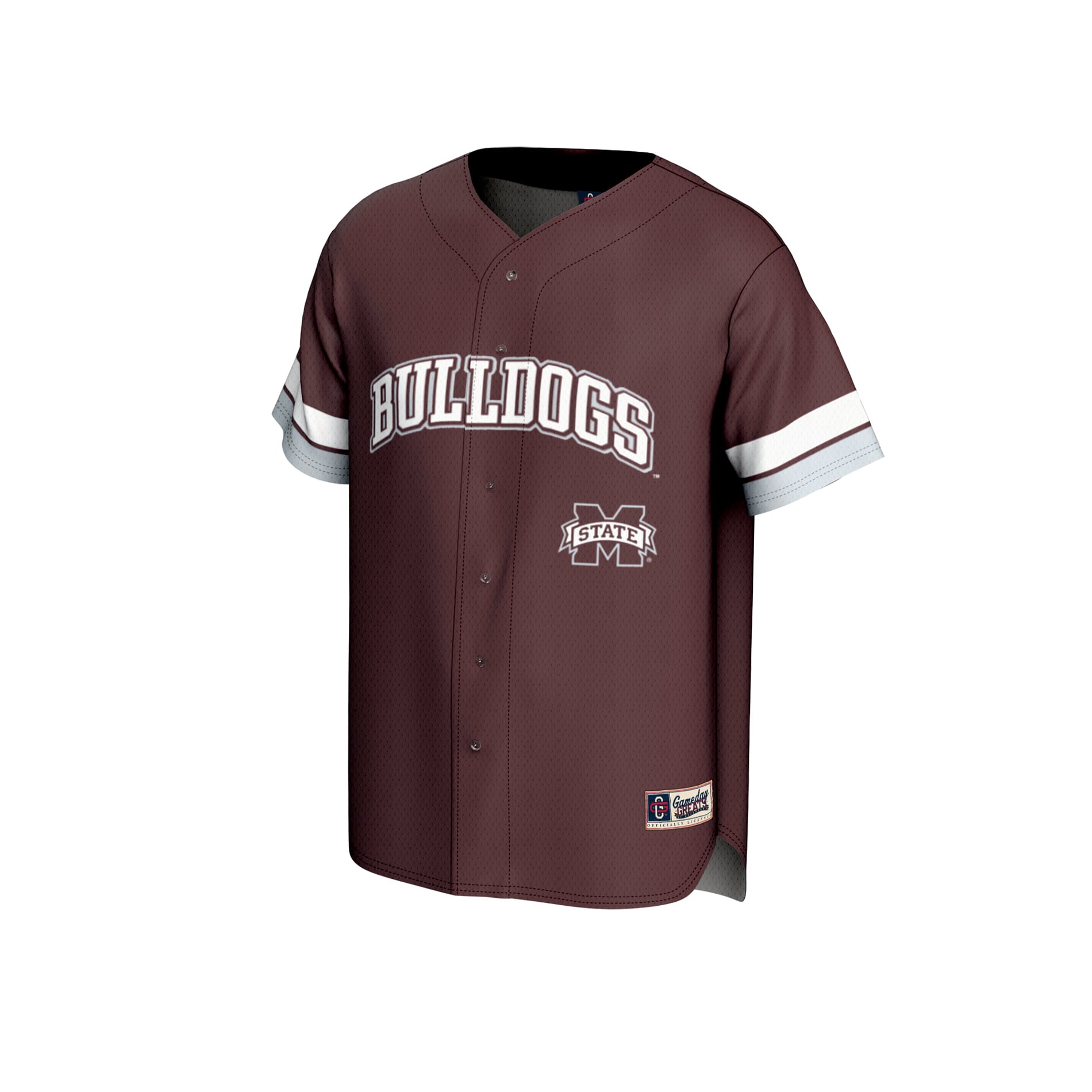 Maroon Spirit Baseball Mississippi State Bulldogs Game Jersey Maroon NCAA College Baseball Fan Wear Maroon Spirit Baseball