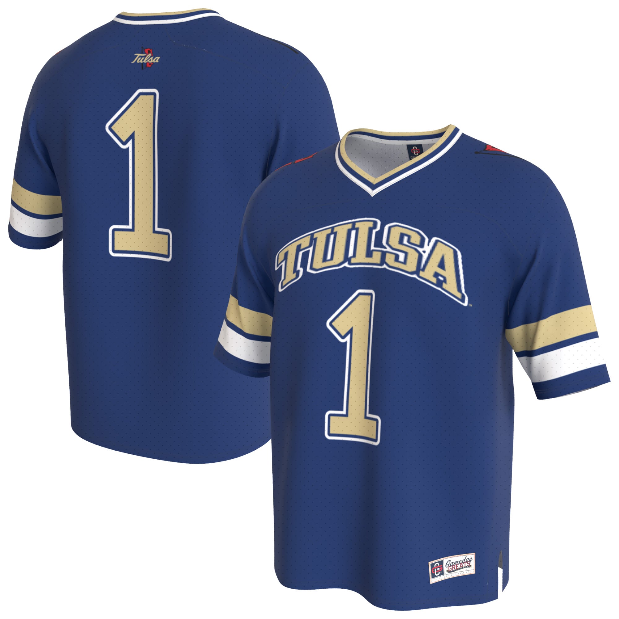 Tulsa Golden Hurricane Replica Jersey Royal NCAA College Football Fan Wear