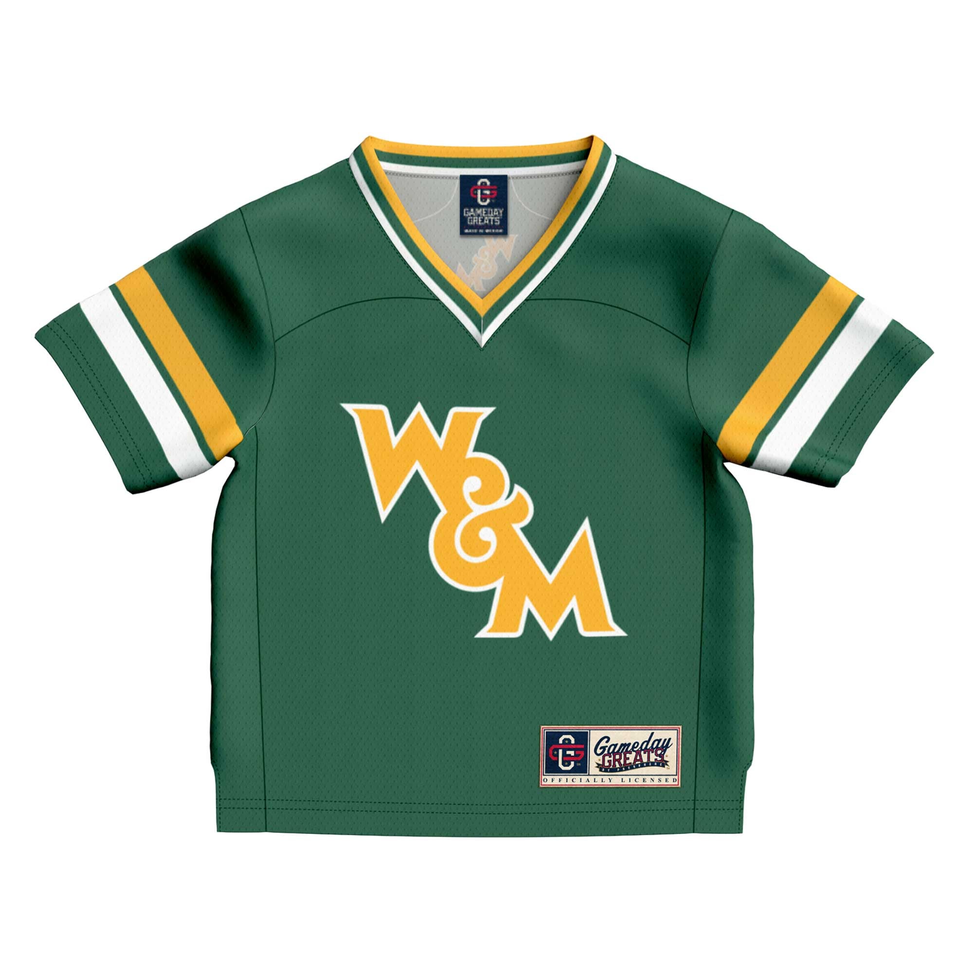 Collegiate Fashion William & Mary Tribe Game Jersey No.1 Green NCAA College Football Fan Wear