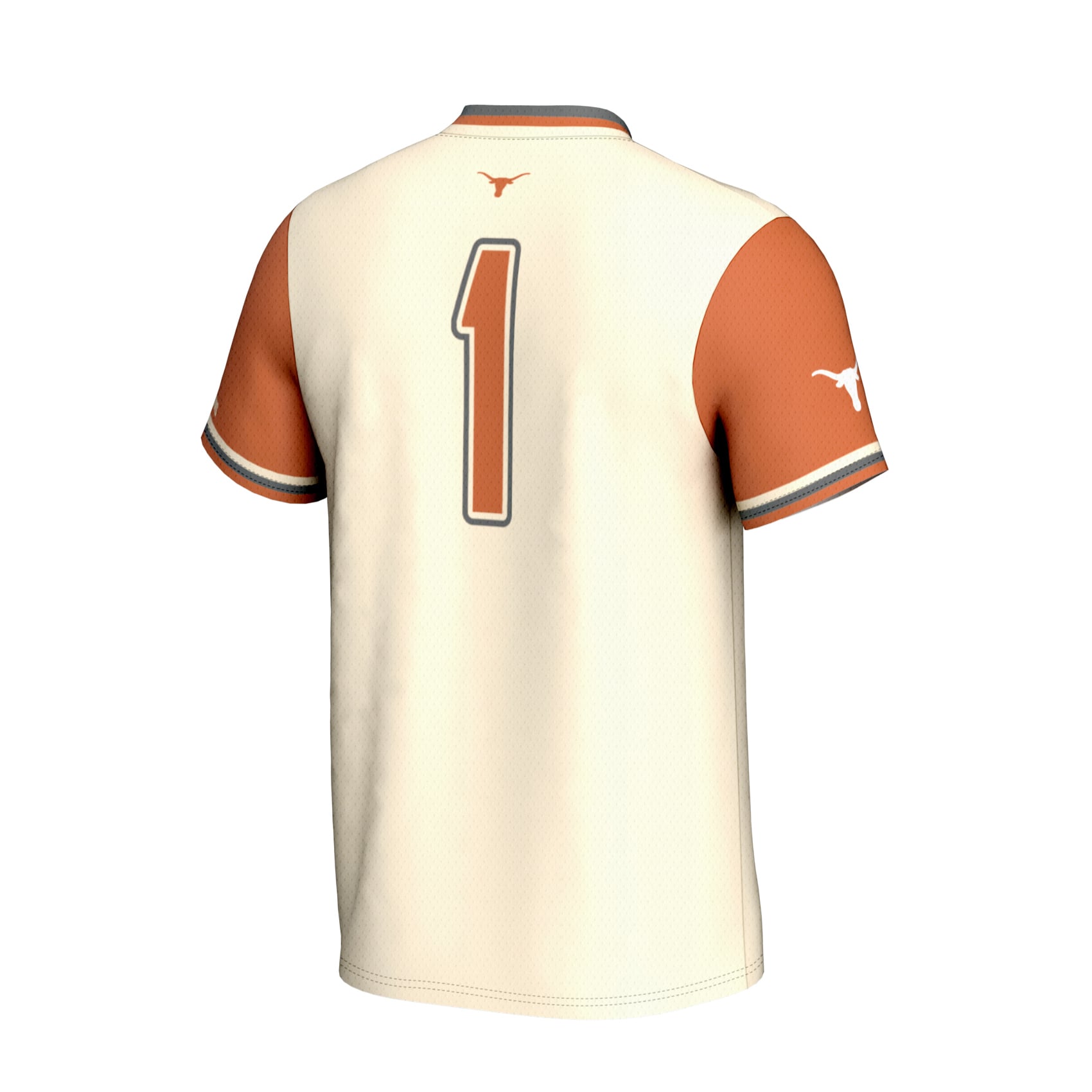 Cream Softball Fashion Texas Longhorns Game Jersey Cream NCAA College Softball Fan Wear Cream Softball Fashion