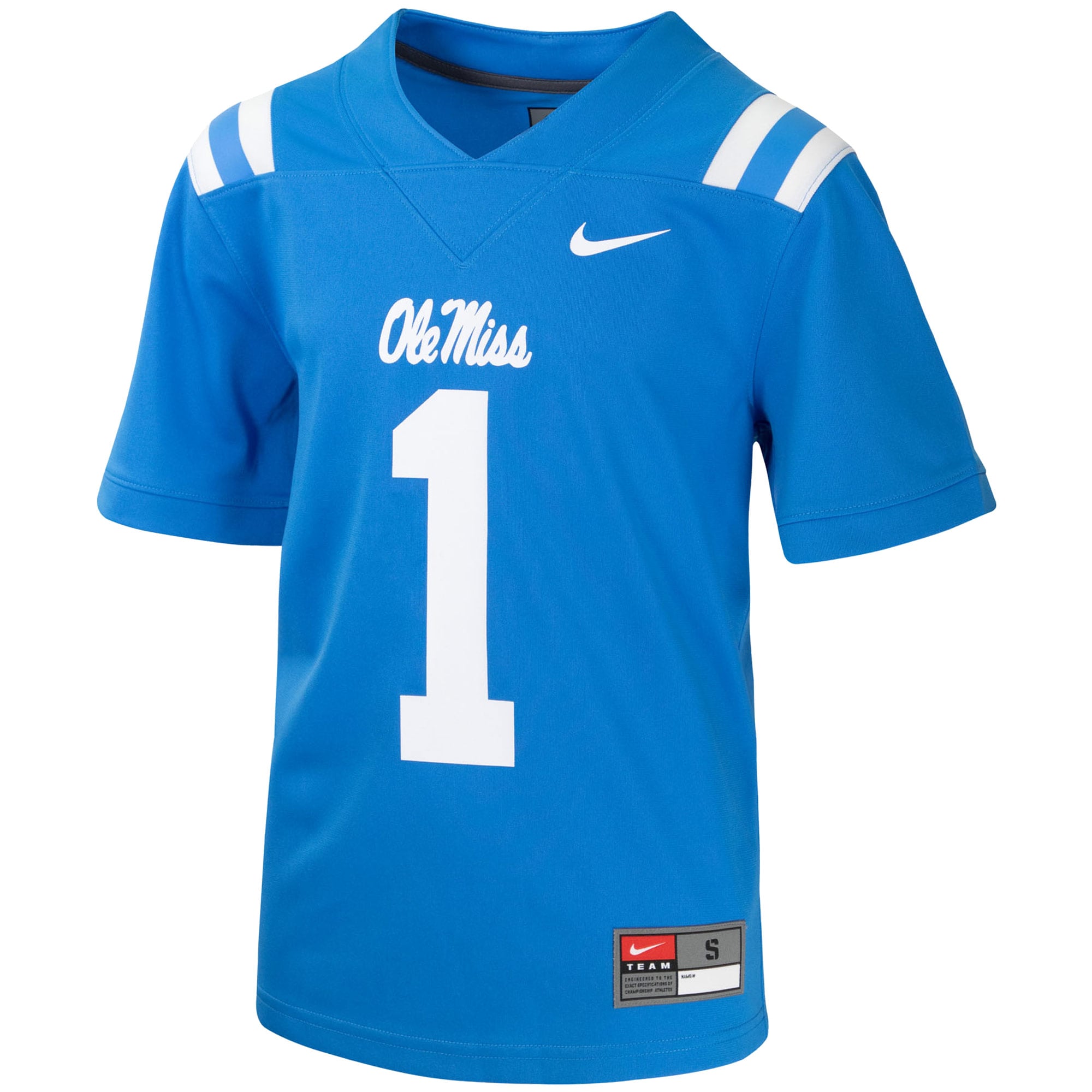 Ole Miss Rebels Untouchable Jersey No.1 Powder Blue NCAA College Football Fan Wear
