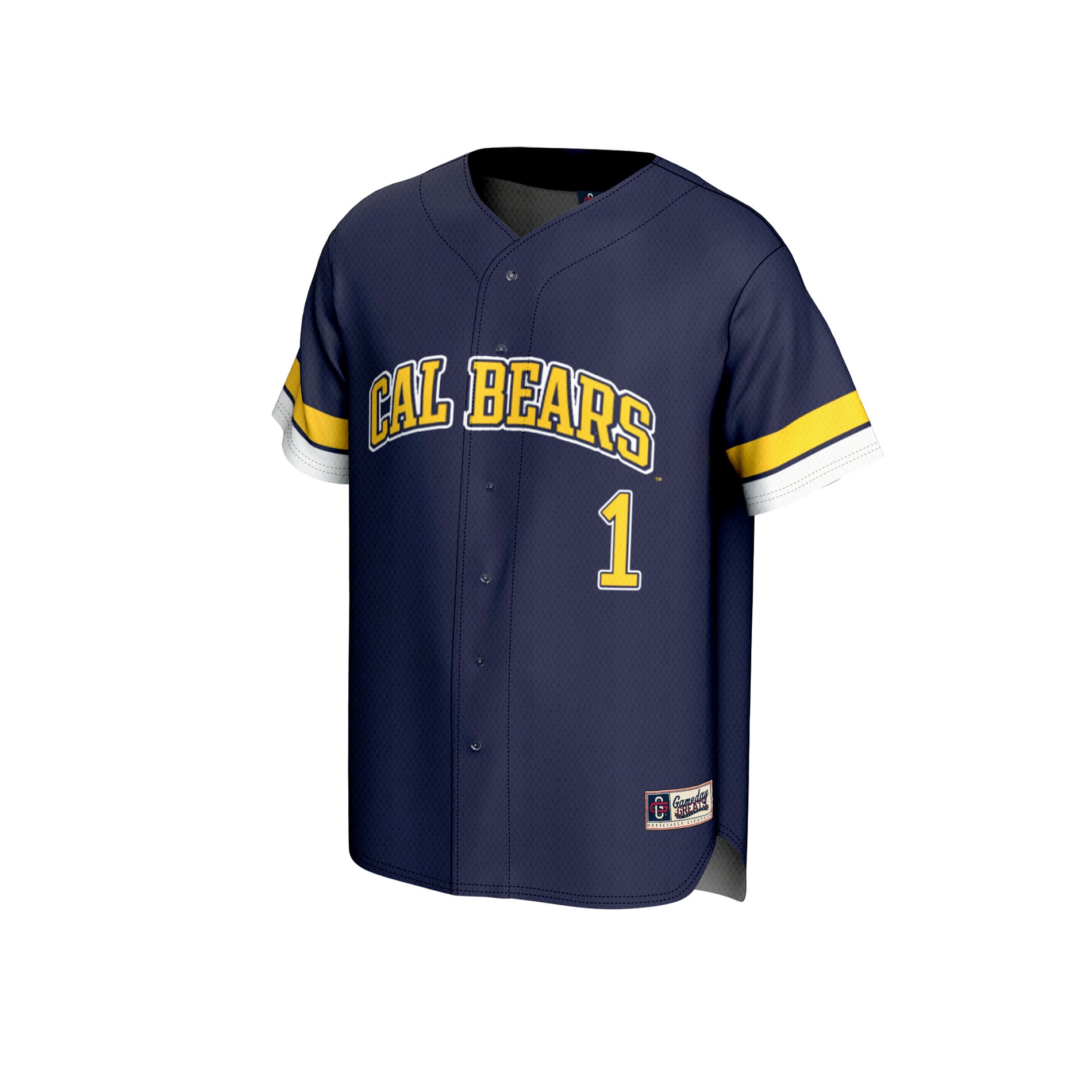 Navy Baseball Fashion Cal Bears Pick-A-Player Player Jersey Navy NCAA College Baseball Fan Wear