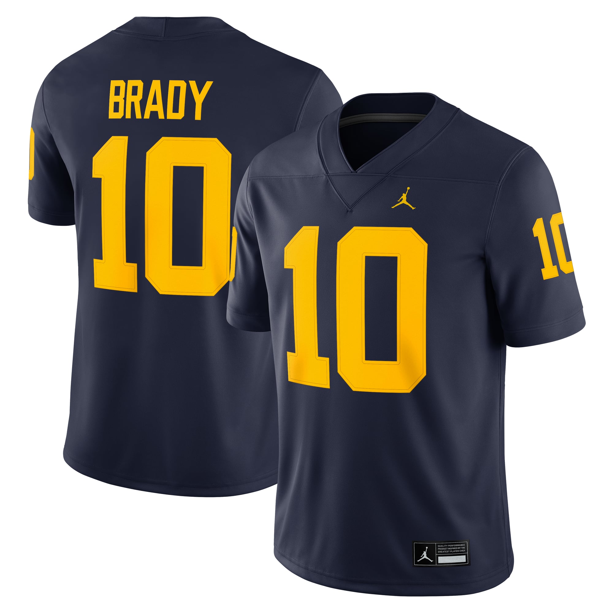 Tom Basketball Brady Michigan Wolverines Jersey Navy NCAA College Basketball Fan Wear