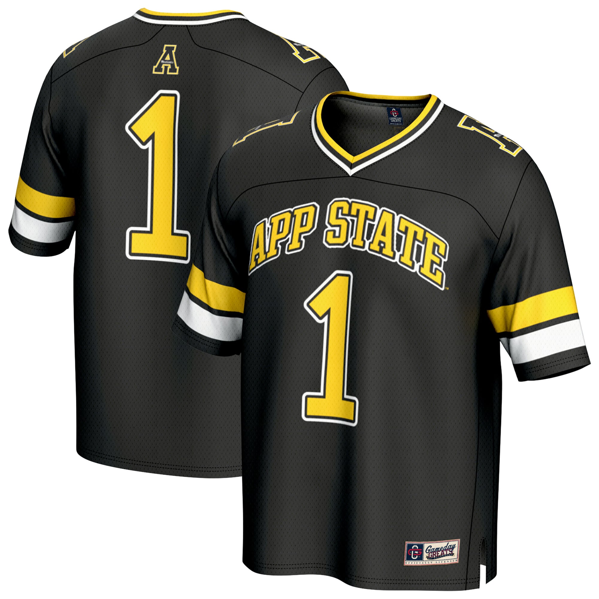 NIL Fashion Appalachian State Mountaineers Game Jersey Black NCAA College Football Fan Wear