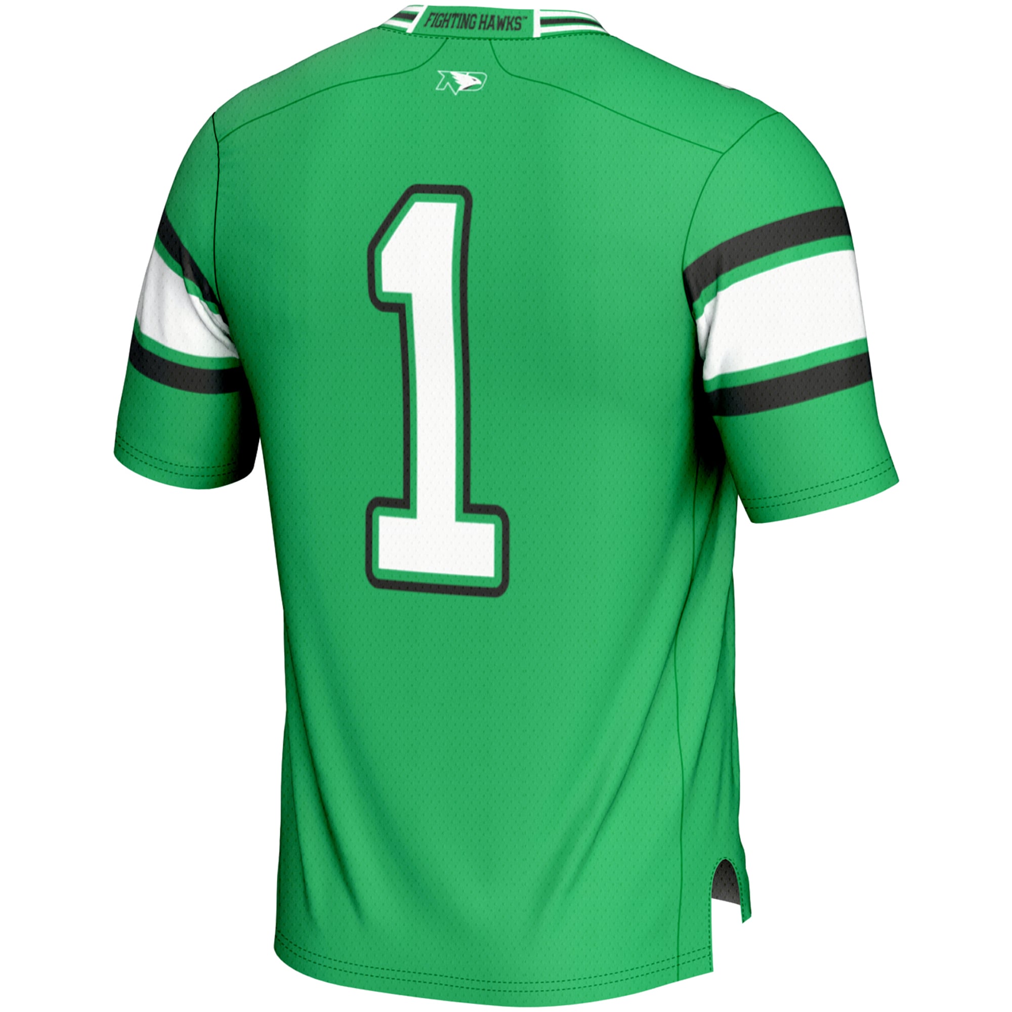 North Dakota Endzone Game Jersey No.1 Kelly Green NCAA College Football Fan Wear