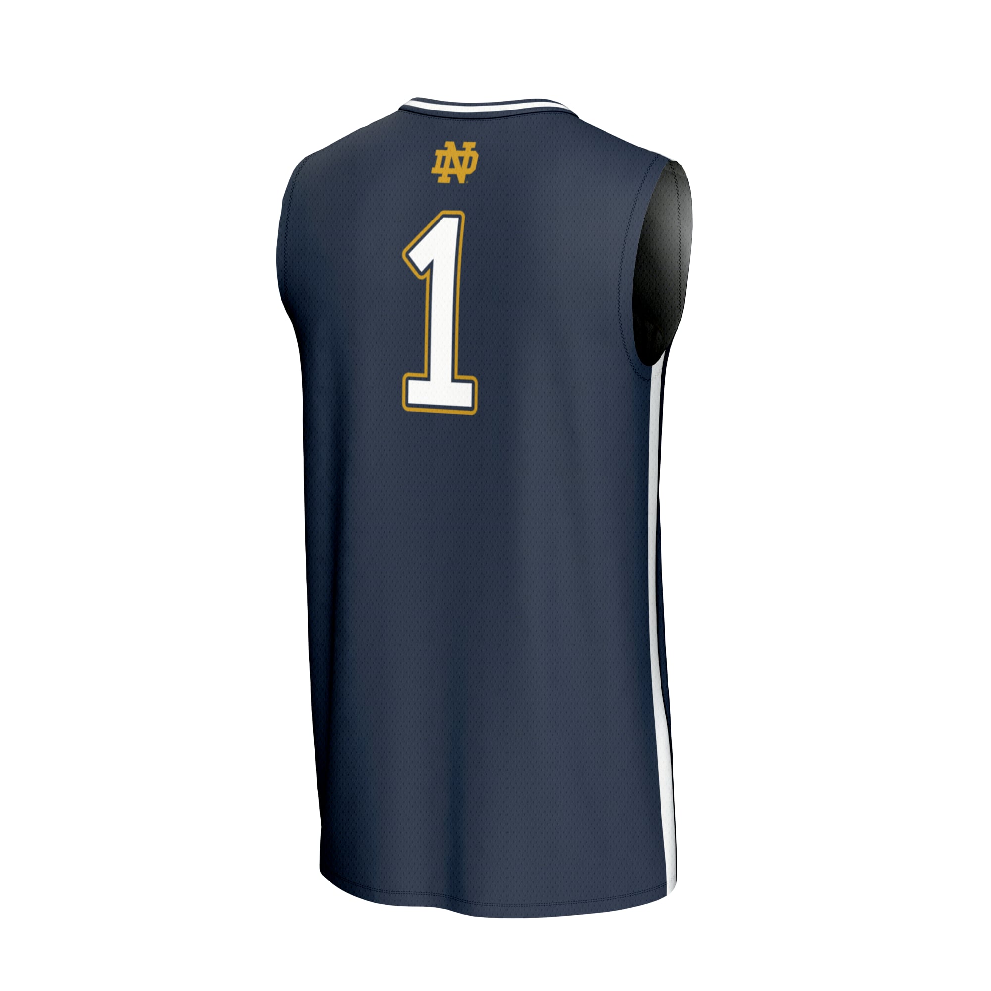 Collegiate Basketball Fashion Notre Dame Fighting Irish Game Jersey Navy NCAA College Basketball Fan Wear