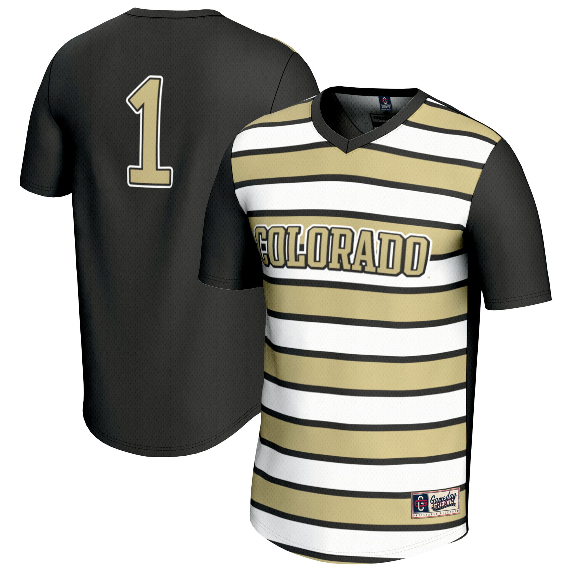 Soccer Colorado Buffaloes Jersey No.1 Black NCAA College Soccer Fan Wear Soccer
