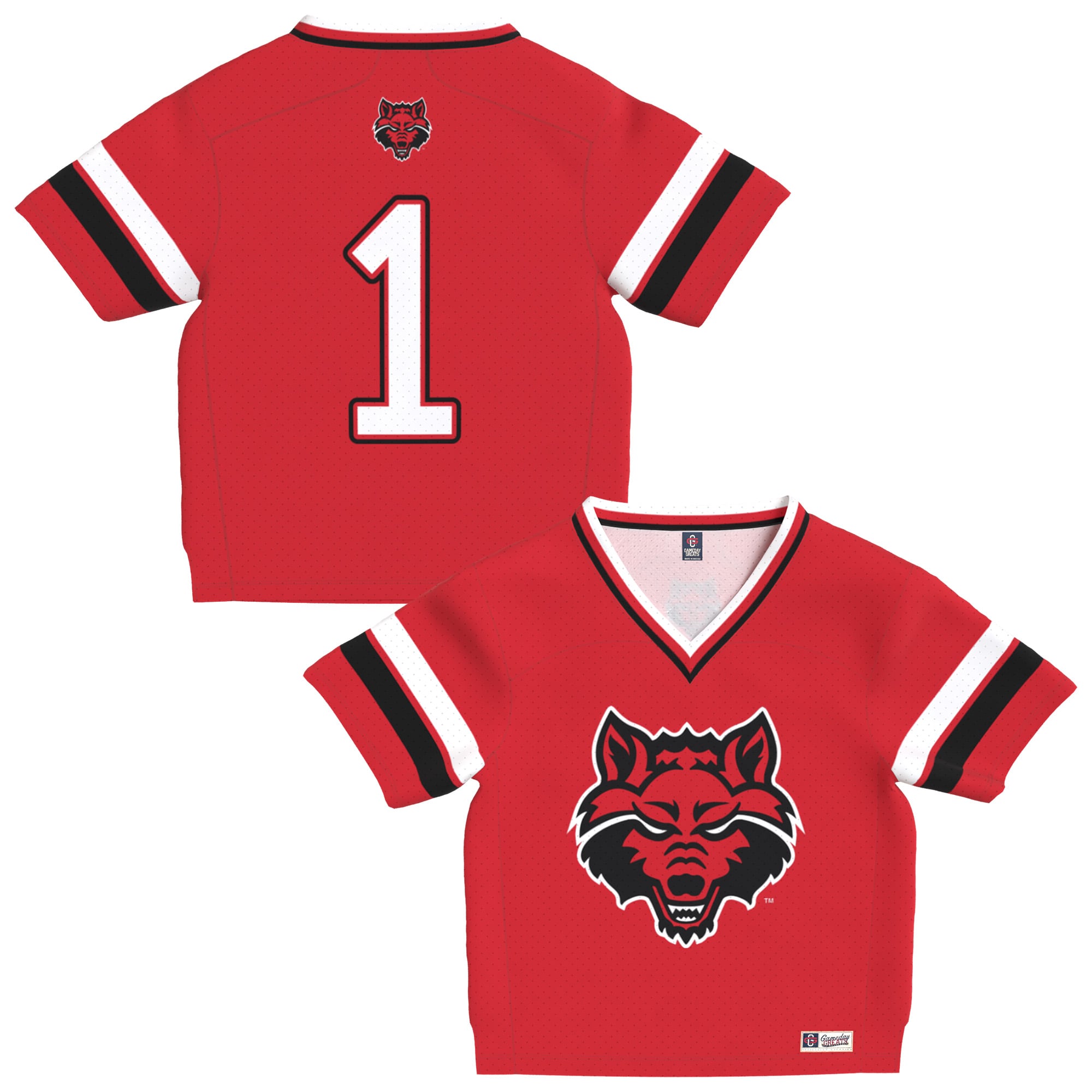 Arkansas State Red Wolves Game Jersey Red NCAA College Football Fan Wear