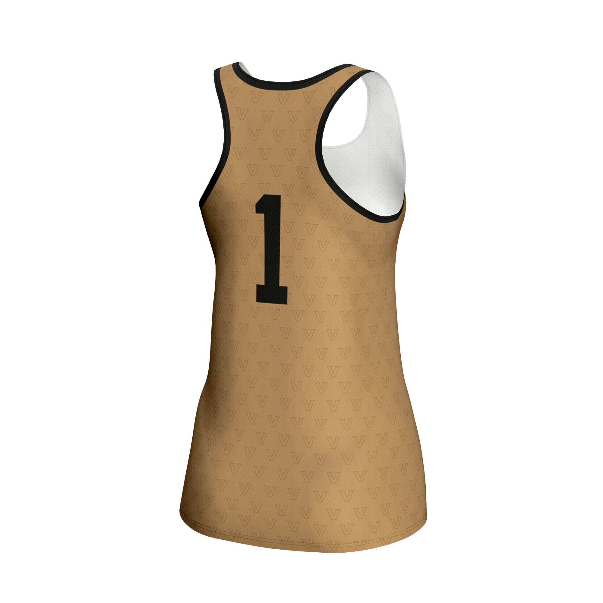 Volleyball Fashion Vanderbilt Commodores Game Jersey No.1 Gold NCAA College Volleyball Fan Wear Volleyball Fashion