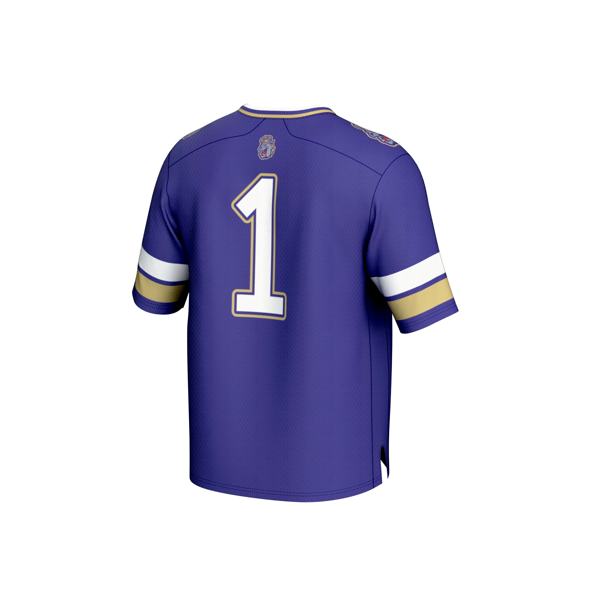 Collegiate Fashion James Madison Dukes Game Jersey No.1 Purple NCAA College Football Fan Wear