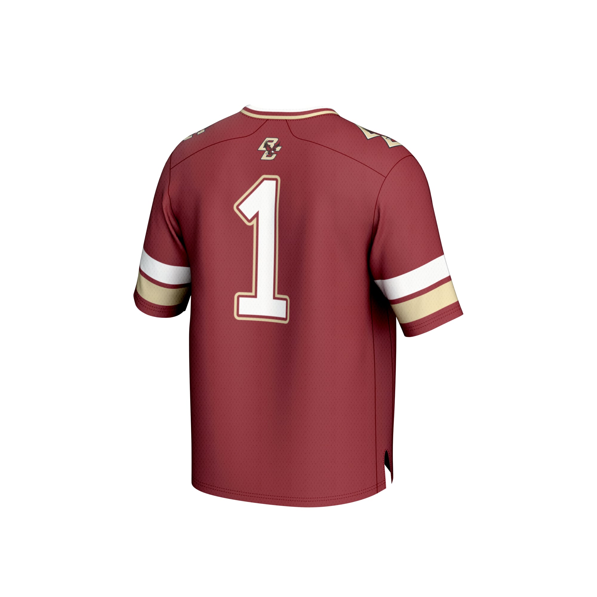 Collegiate Fashion Boston College Eagles Game Jersey No.1 Maroon NCAA College Football Fan Wear