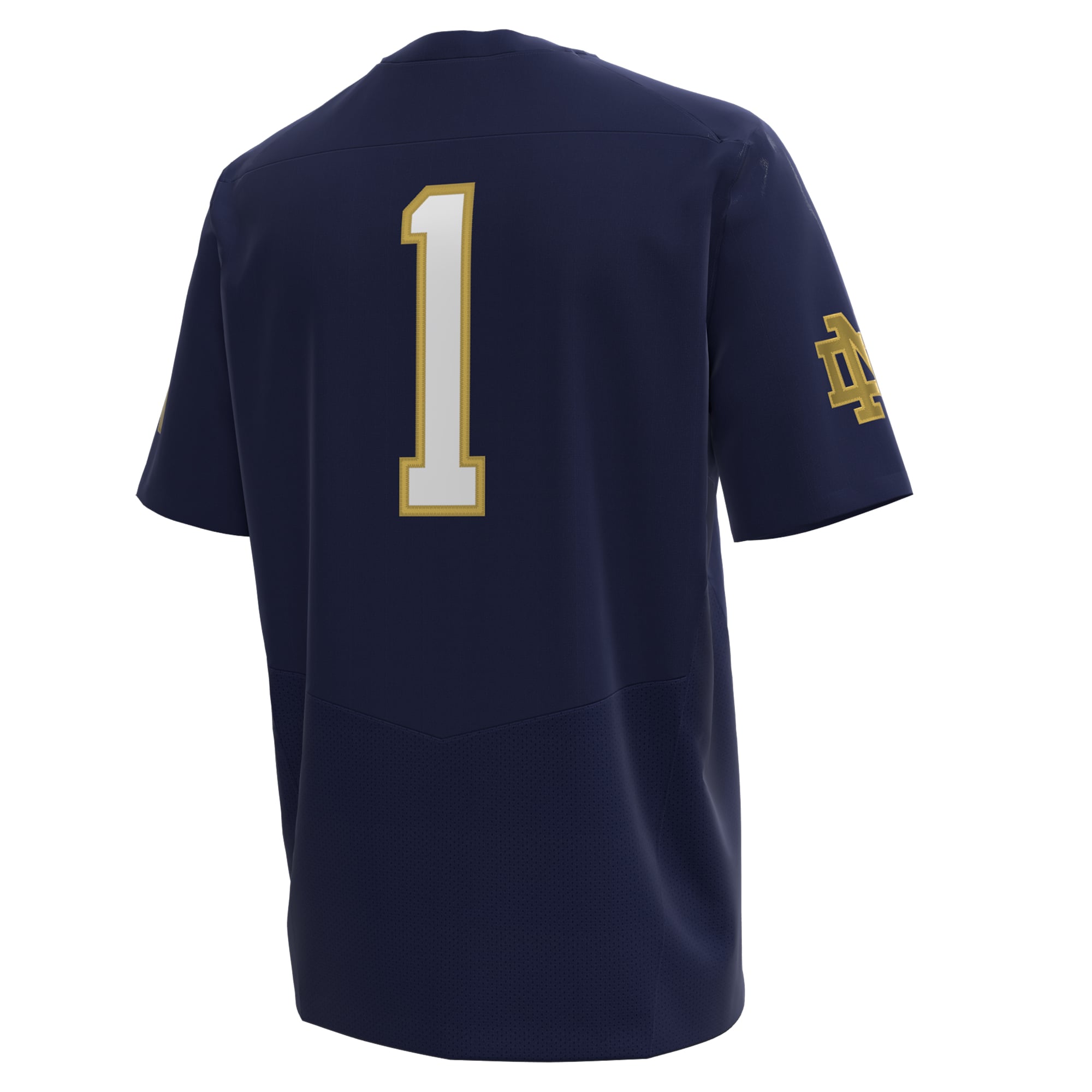 Navy Notre Dame Fighting Irish Jersey Navy NCAA College Football Fan Wear Navy