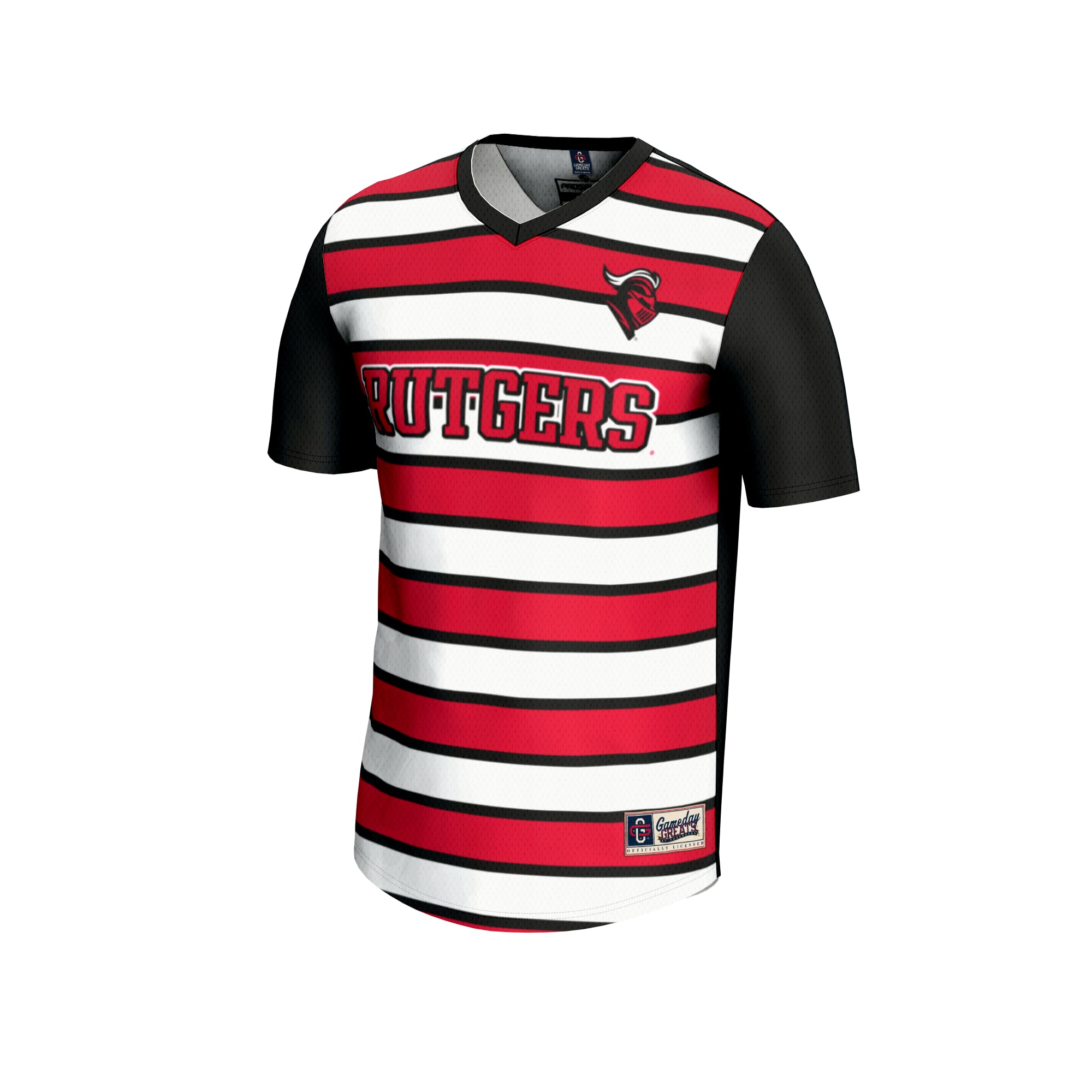 Soccer Fashion Rutgers Scarlet Knights Game Jersey No.1 Black NCAA College Soccer Fan Wear