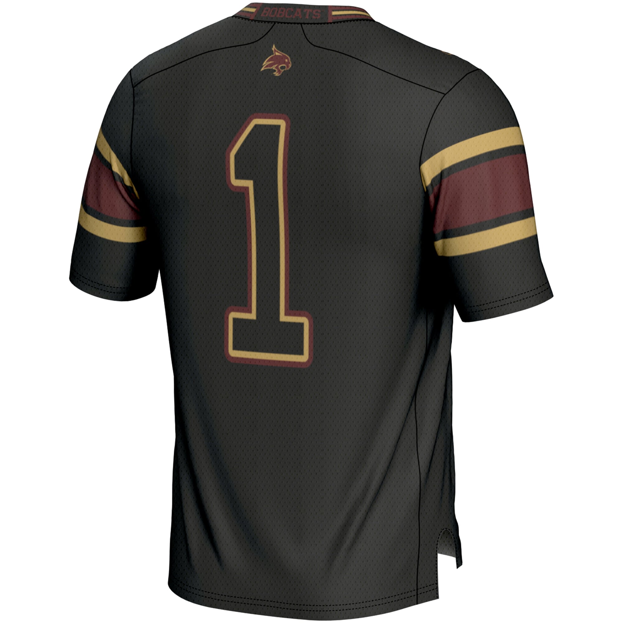 Texas State Bobcats Endzone Game Jersey No.1 Black NCAA College Football Fan Wear