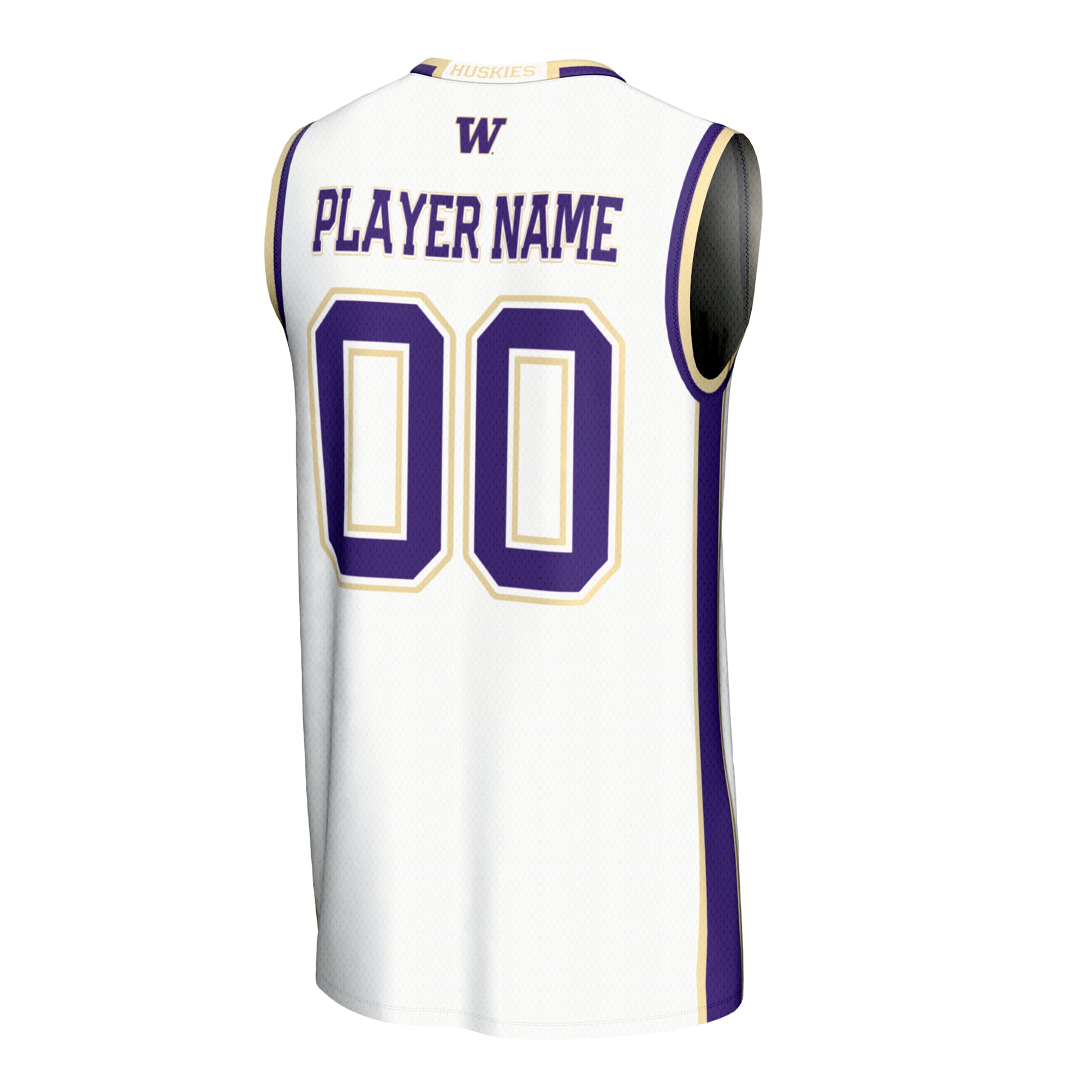 NIL Pick- Basketball Washington Huskies Player Jersey White NCAA College Basketball Fan Wear