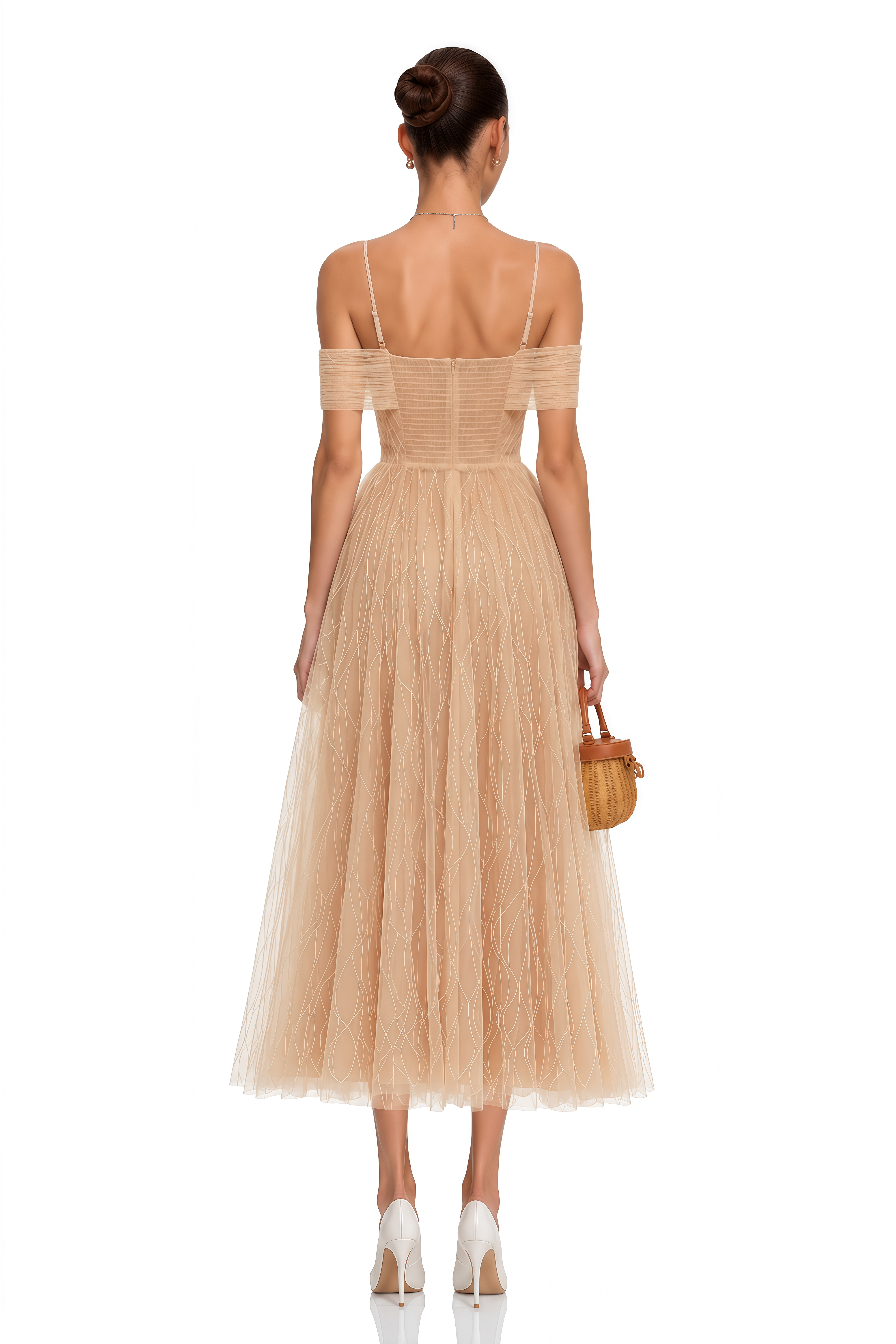 Costanza Pink Sweetheart Ruched Maxi Dress