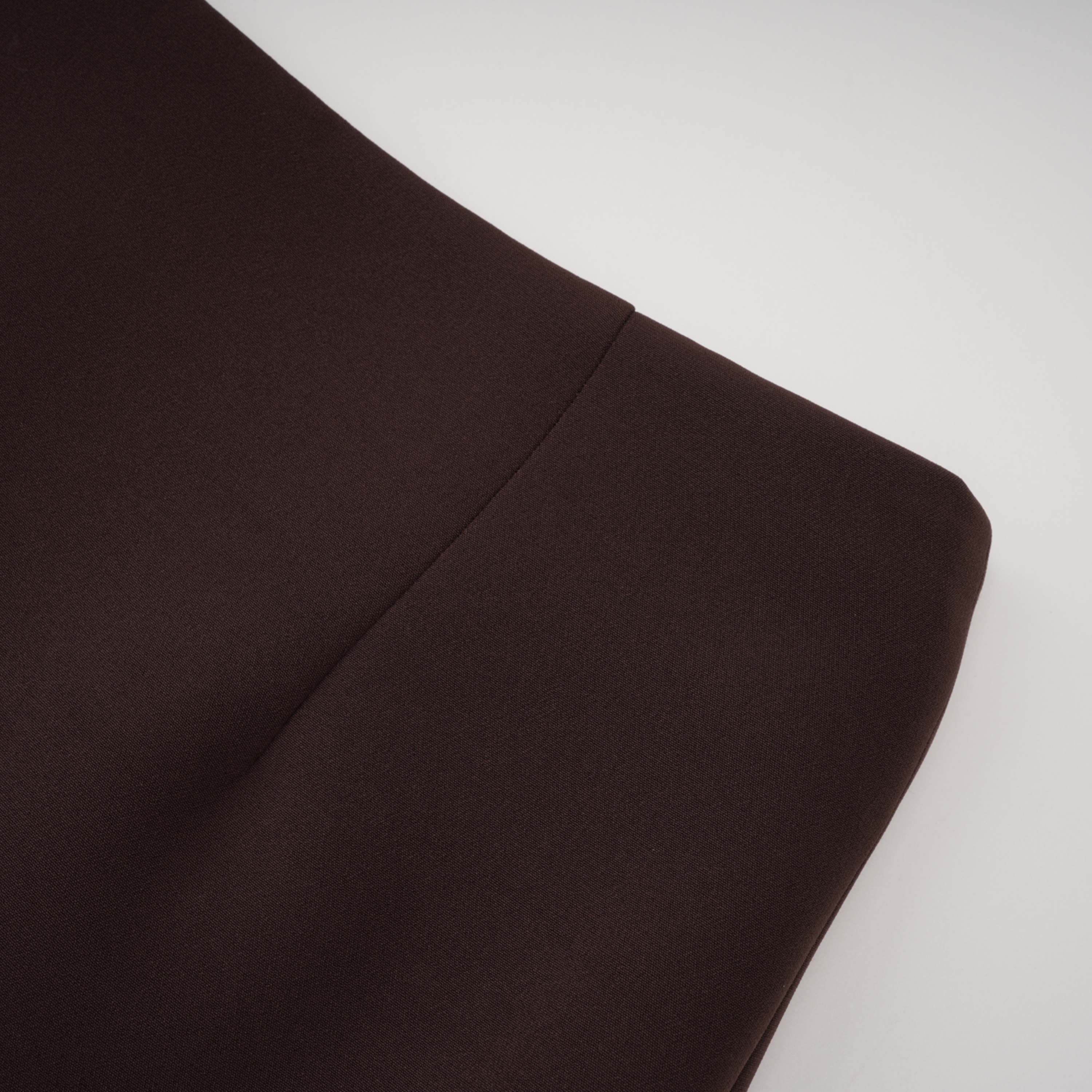 Sienna Brown Blazer & Skirt Set with Lace Panels