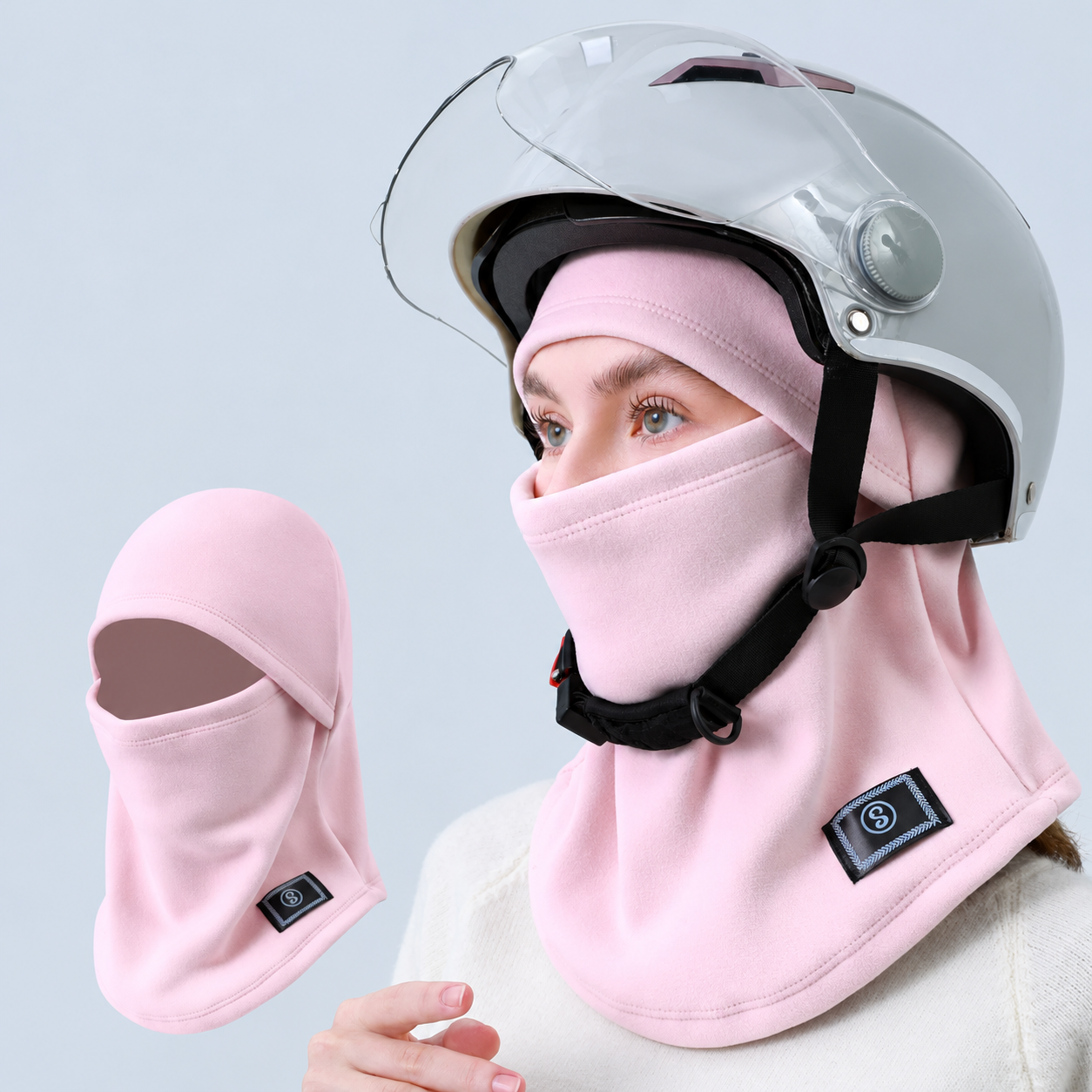 Unisex Face-Opening Balaclava with Neck Coverage; supplier advertising cleaned with AI assistance.