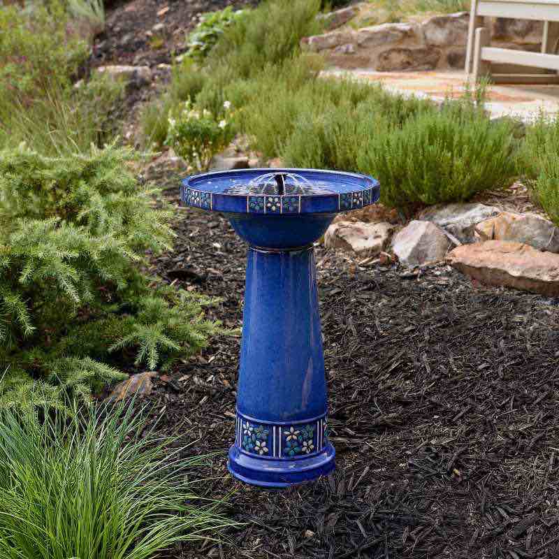 Louisa IntelliSOLAR Birdbath with Remote